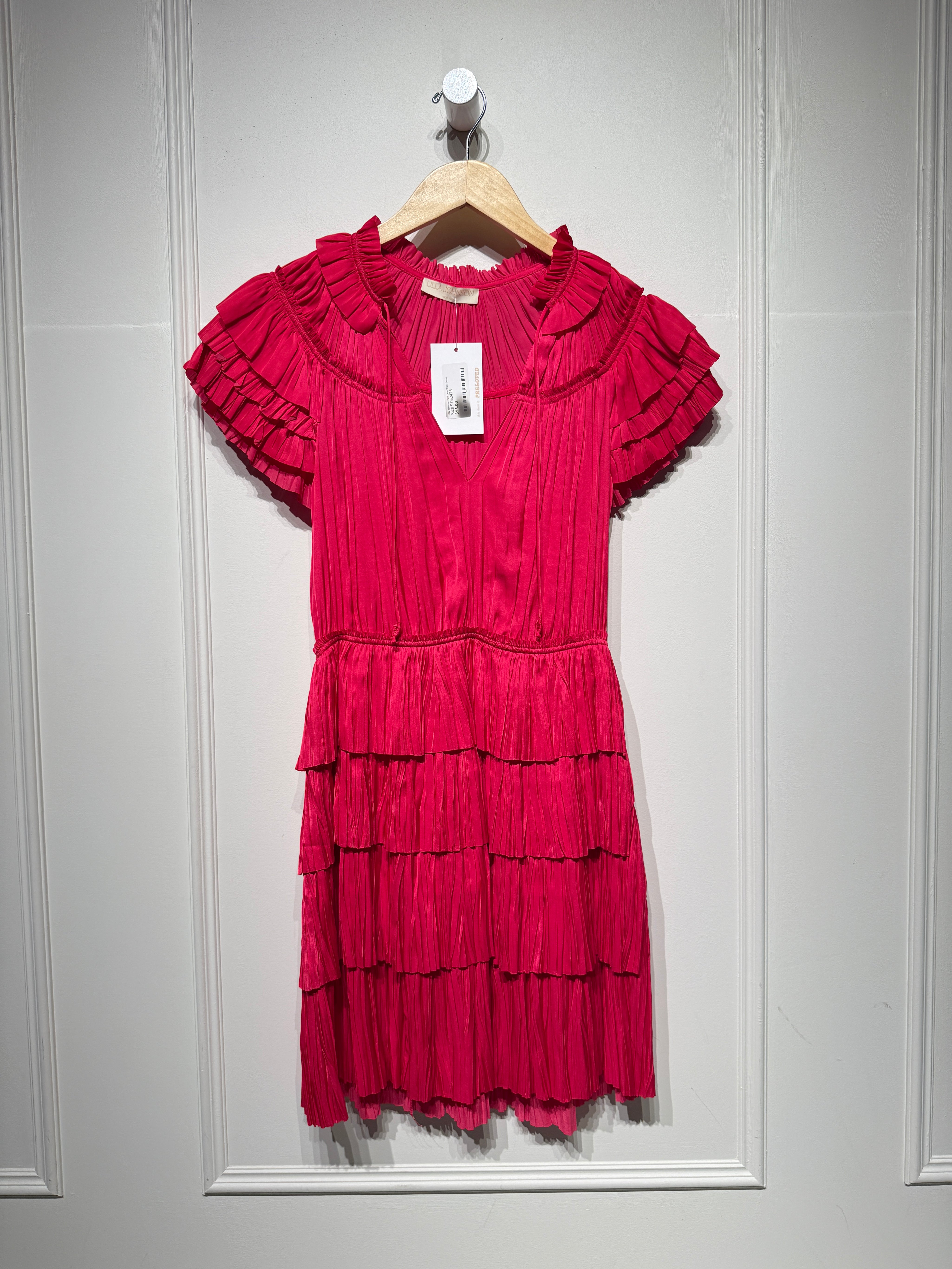 Ulla Johnson Vesna Pink Drop Waist Dress (S/2)