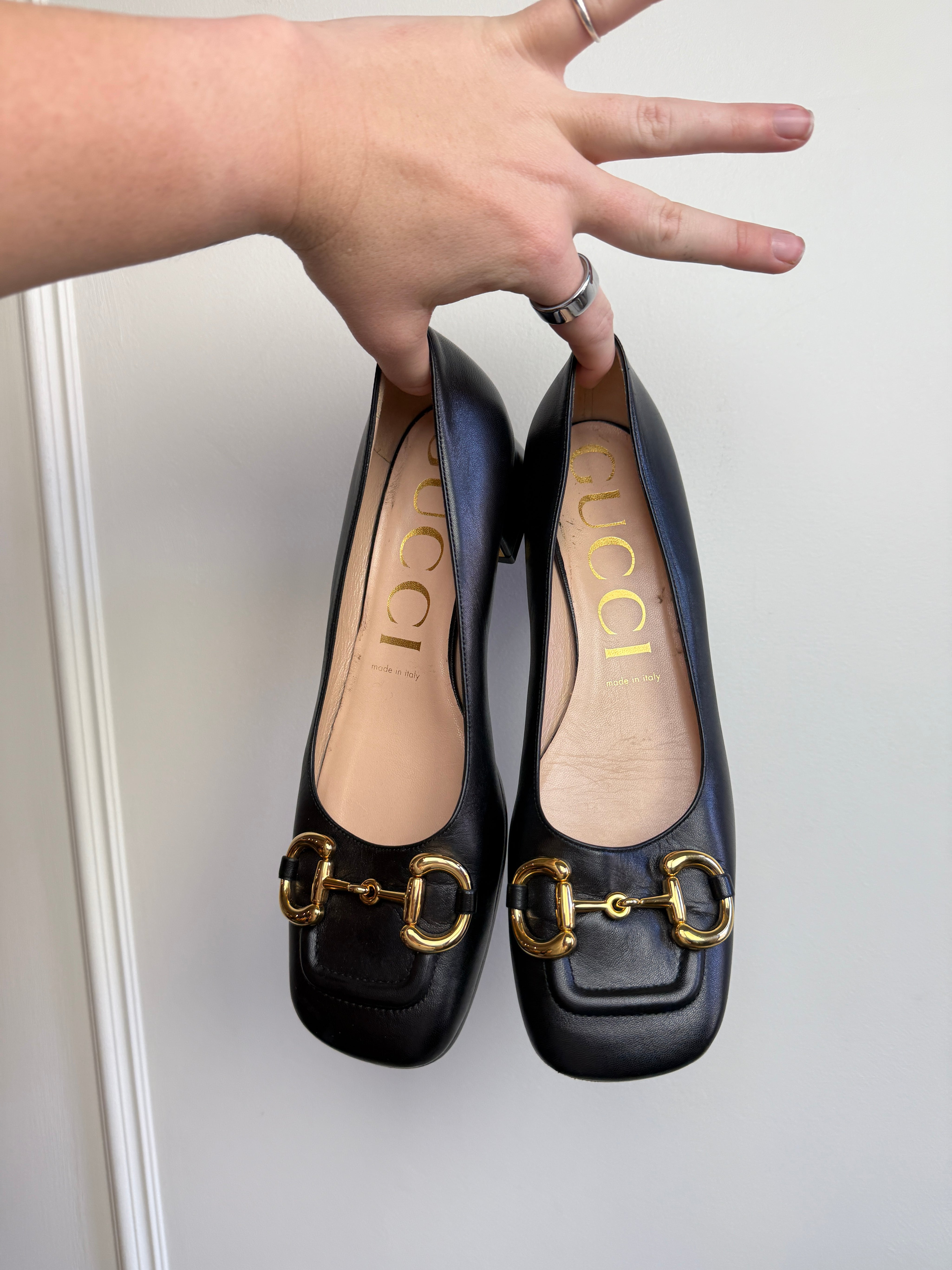 Gucci 1955 Horsebit Low Pumps (39)