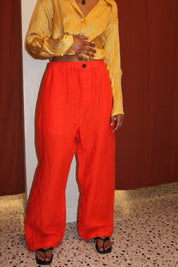 Sofie D'Hoore Orange Pants (S/36)