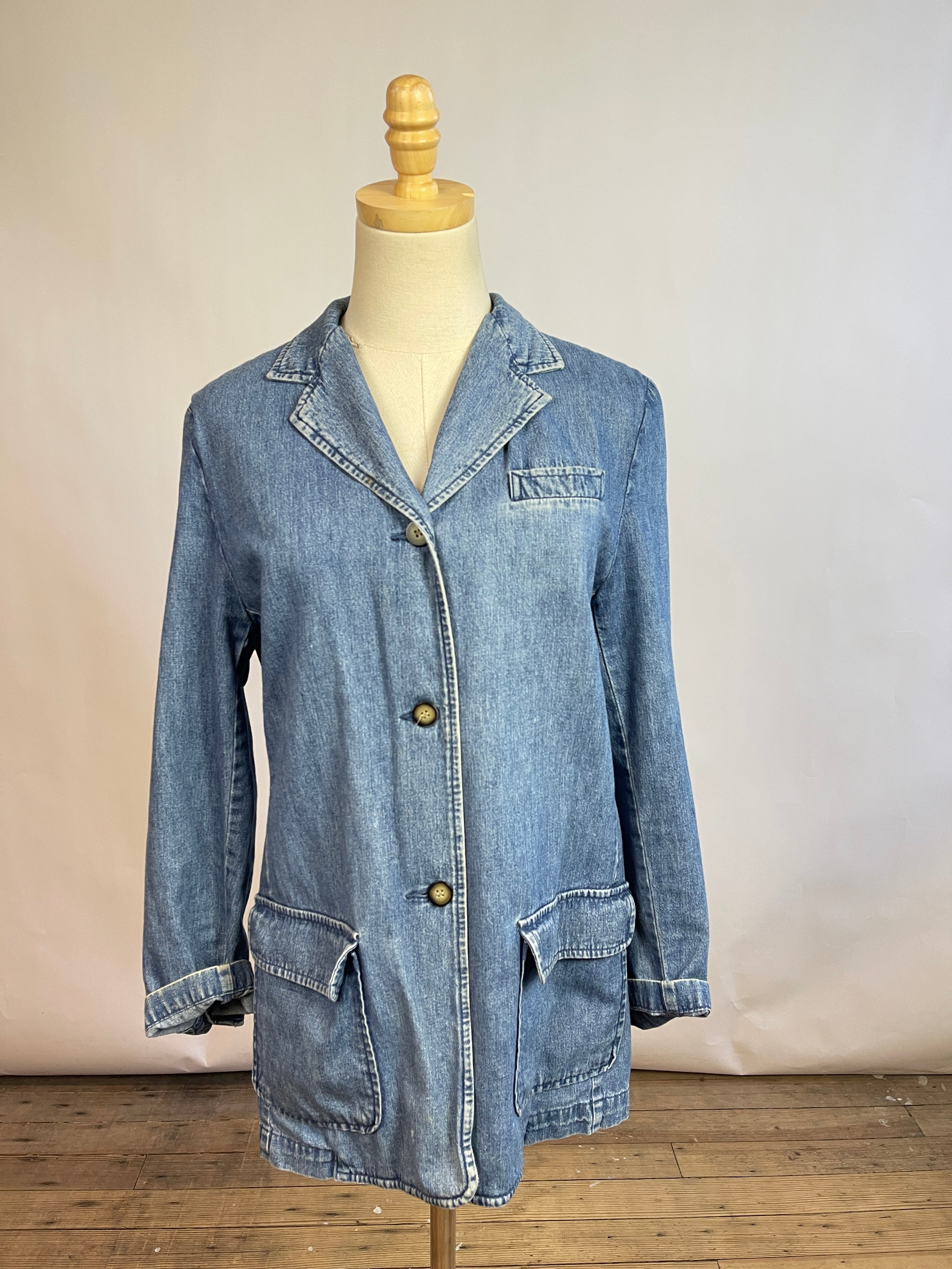 Vintage Denim Jacket Blazer (S)