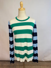 Equipment Striped Cashmere/Silk Sweater (M)