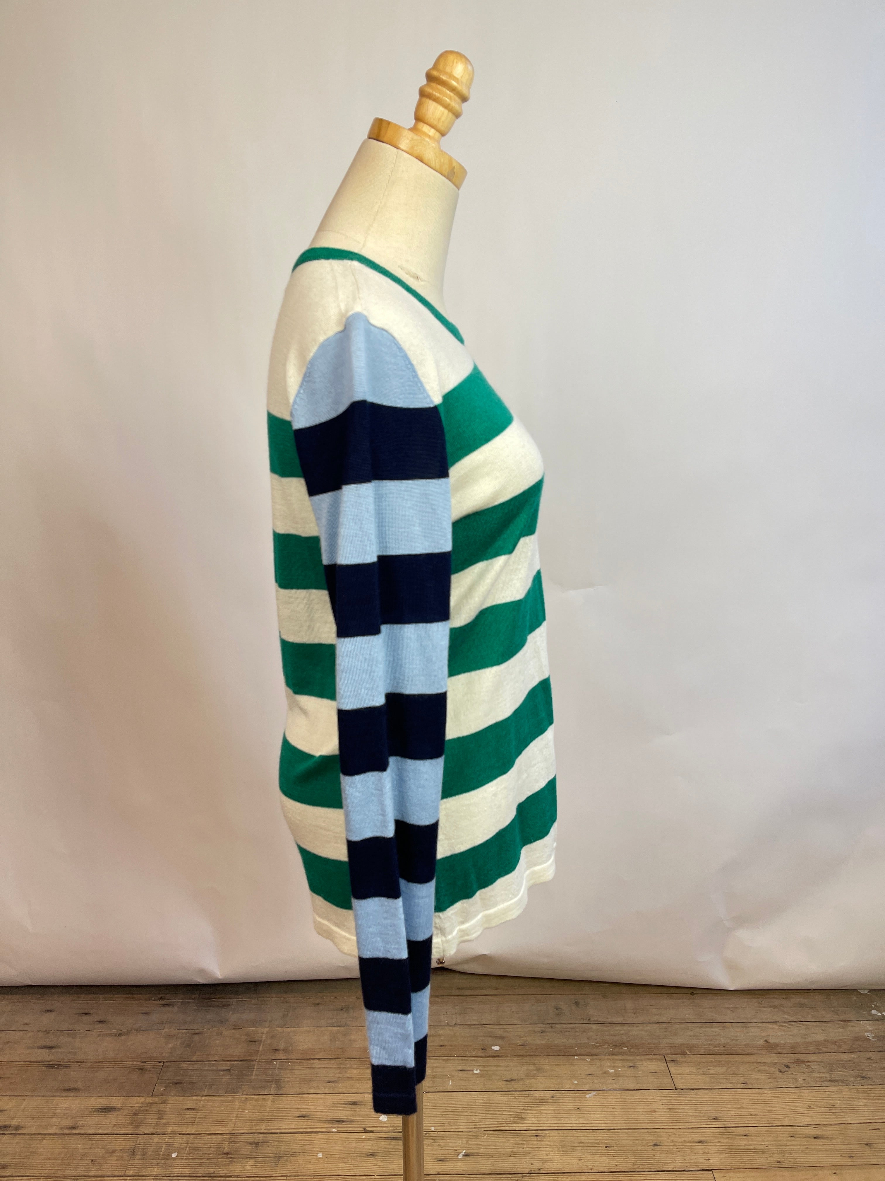 Equipment Striped Cashmere/Silk Sweater (M)