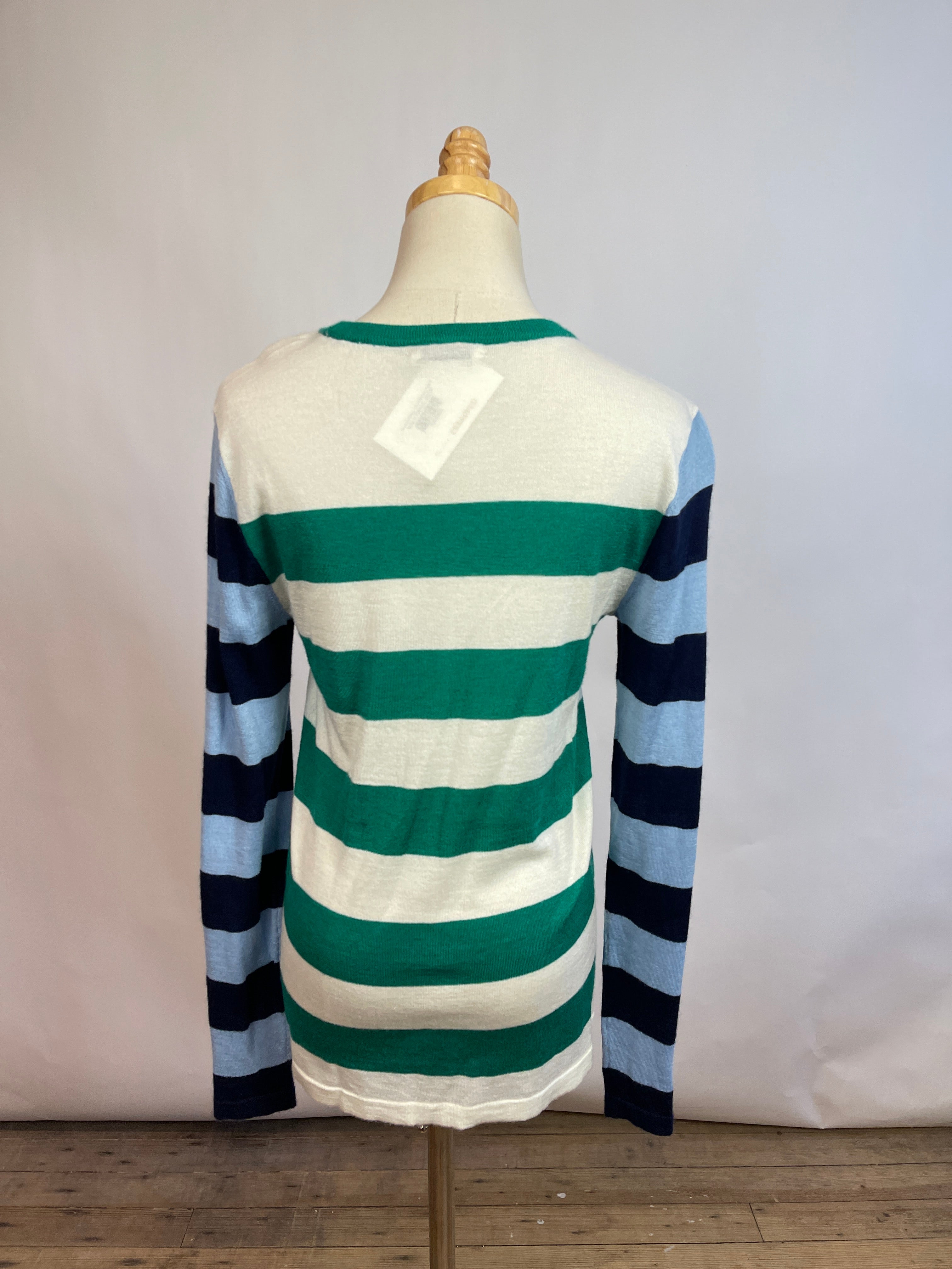 Equipment Striped Cashmere/Silk Sweater (M)