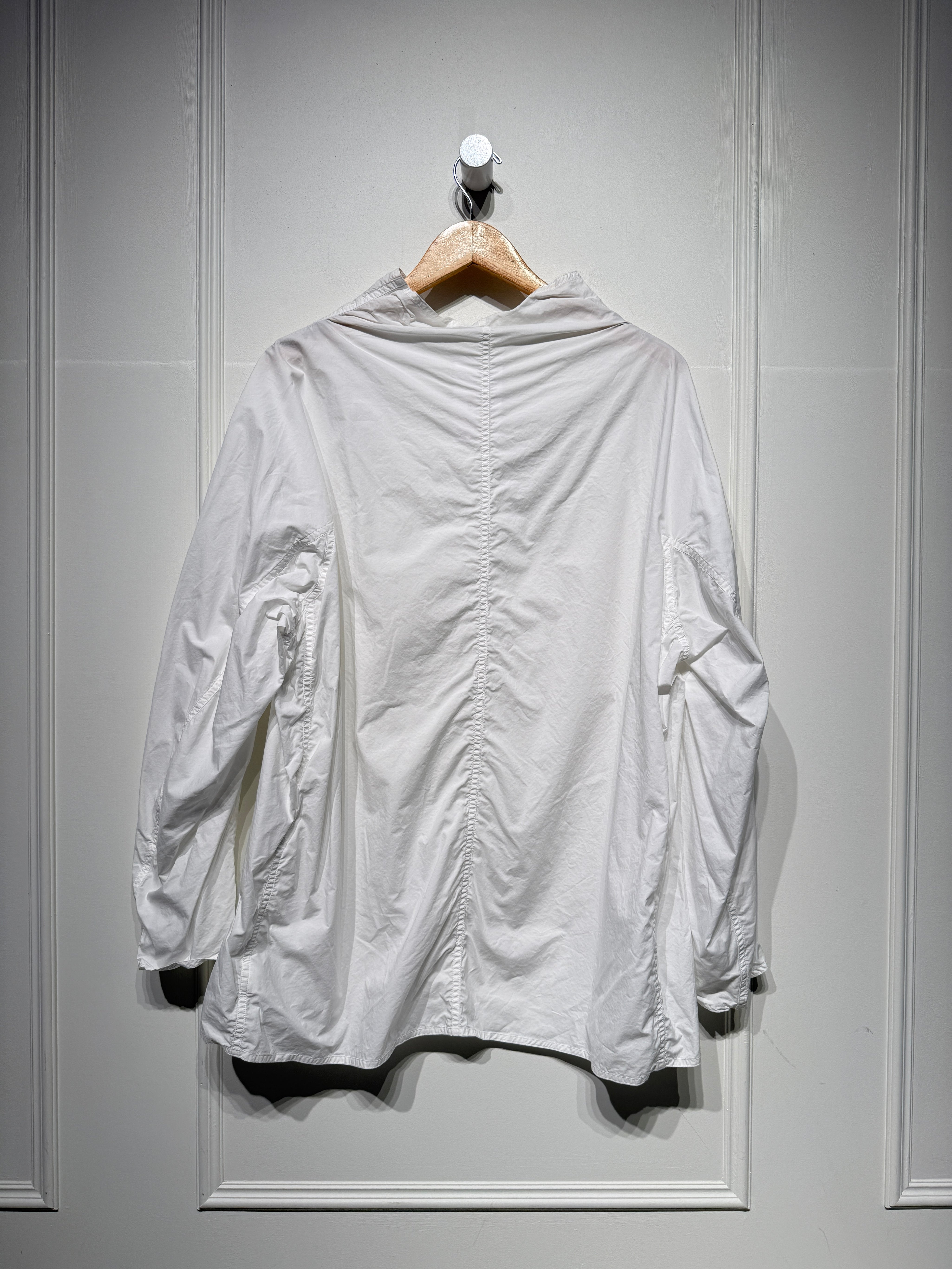 Sofie D'hoore White Cotton Mock Neck Top (38/M)