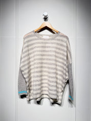 Absolut Cashmere Striped Crew Neck (M)