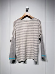 Absolut Cashmere Striped Crew Neck (M)