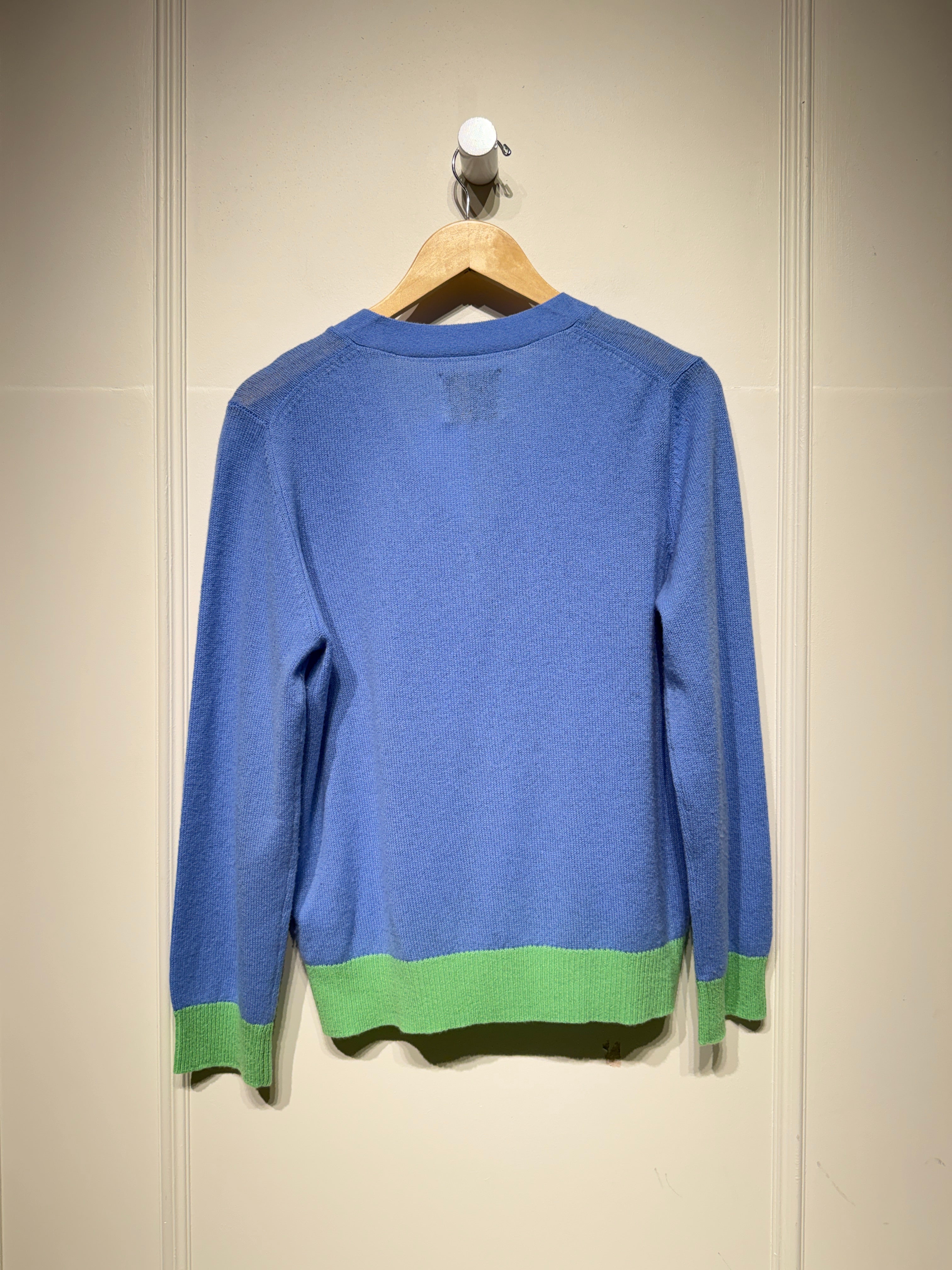 Jumper 1234 Cashmere Colorblock Cardigan (L)