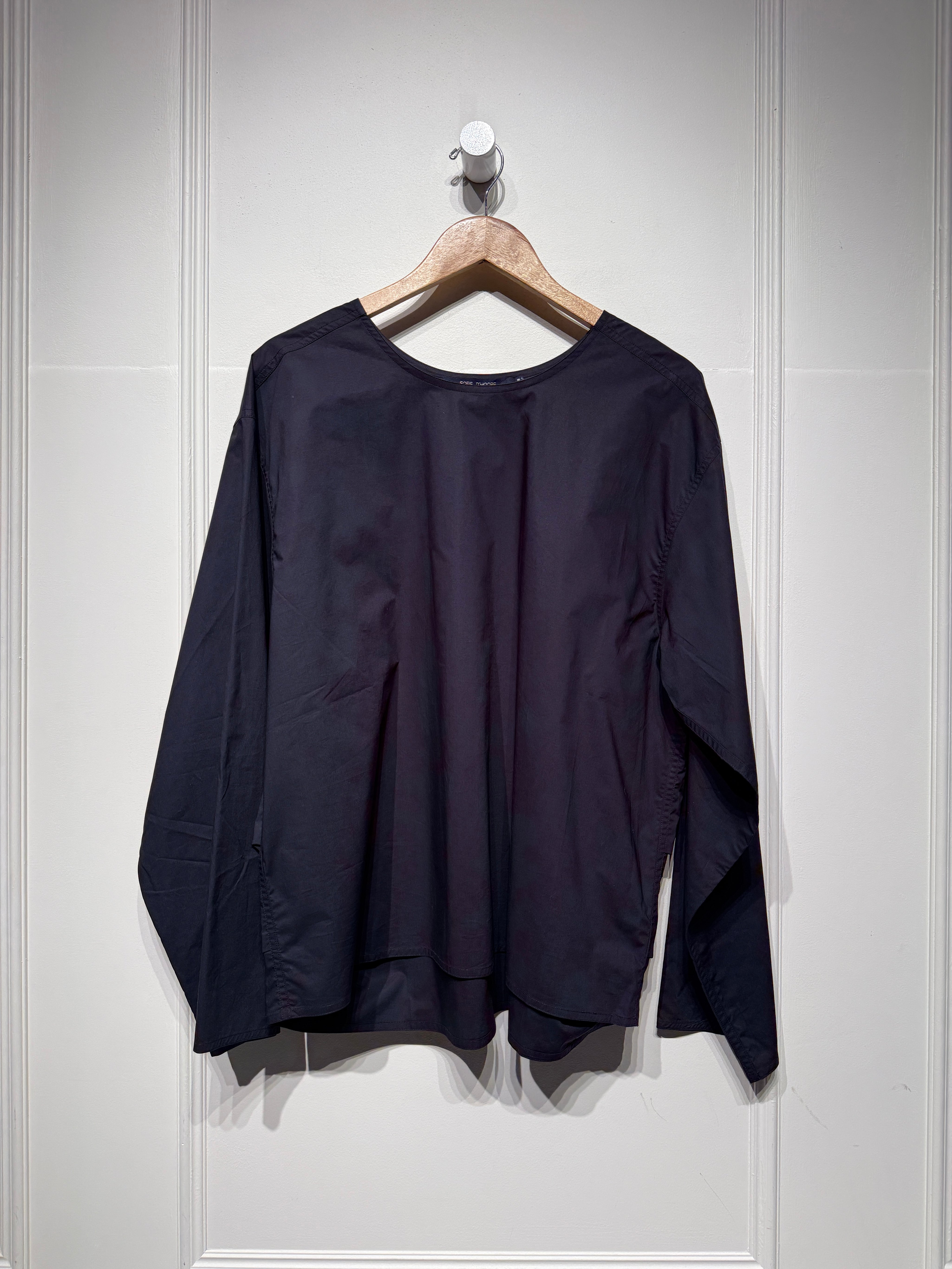 Sofie D'Hoore Navy Cotton Blouse (38/M)