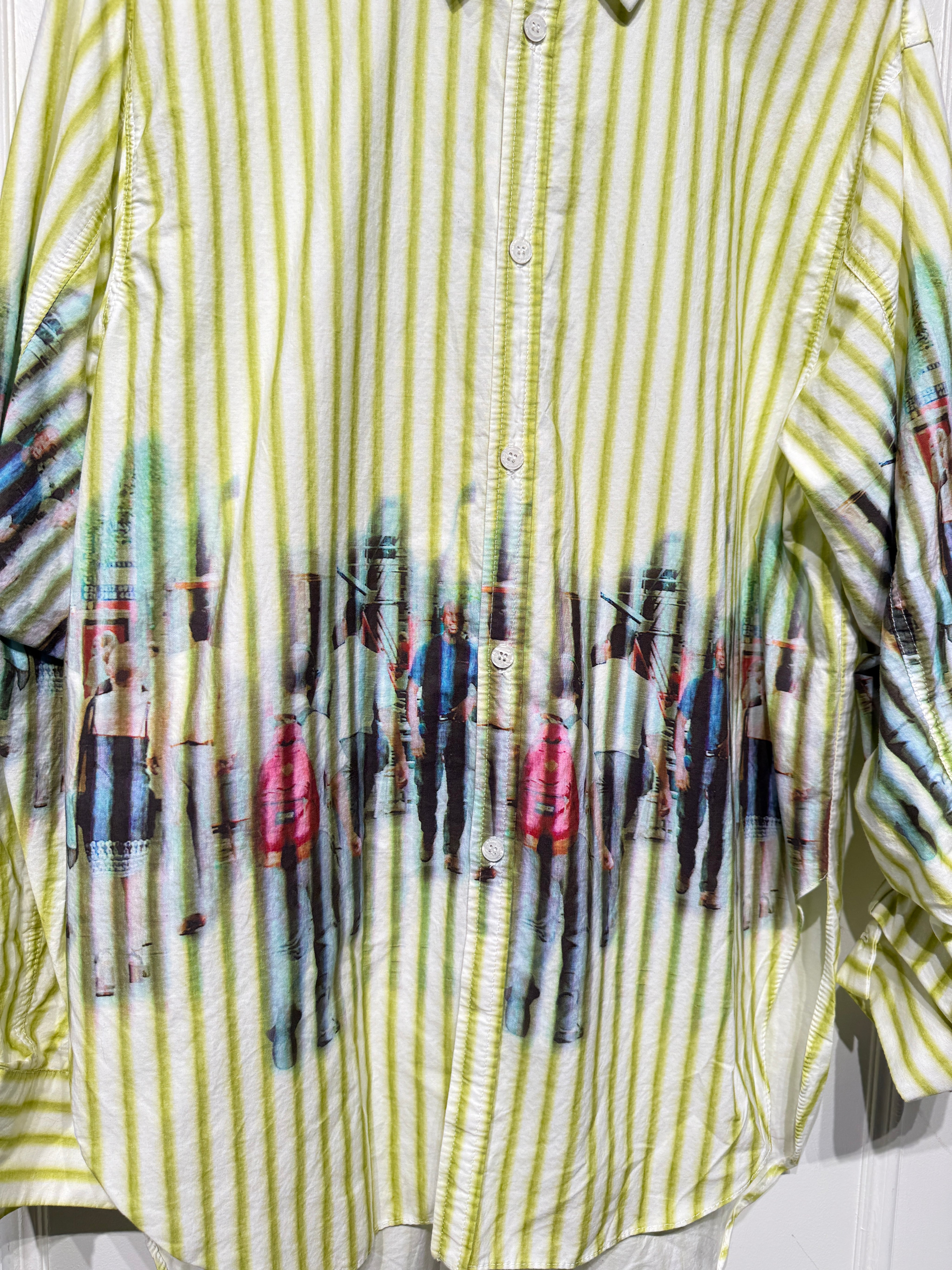 Alberto Makali Tie Dye Dress Shirt (XL)