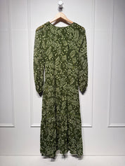 Cecilie Copenhagen Green Paisley Dress (S)