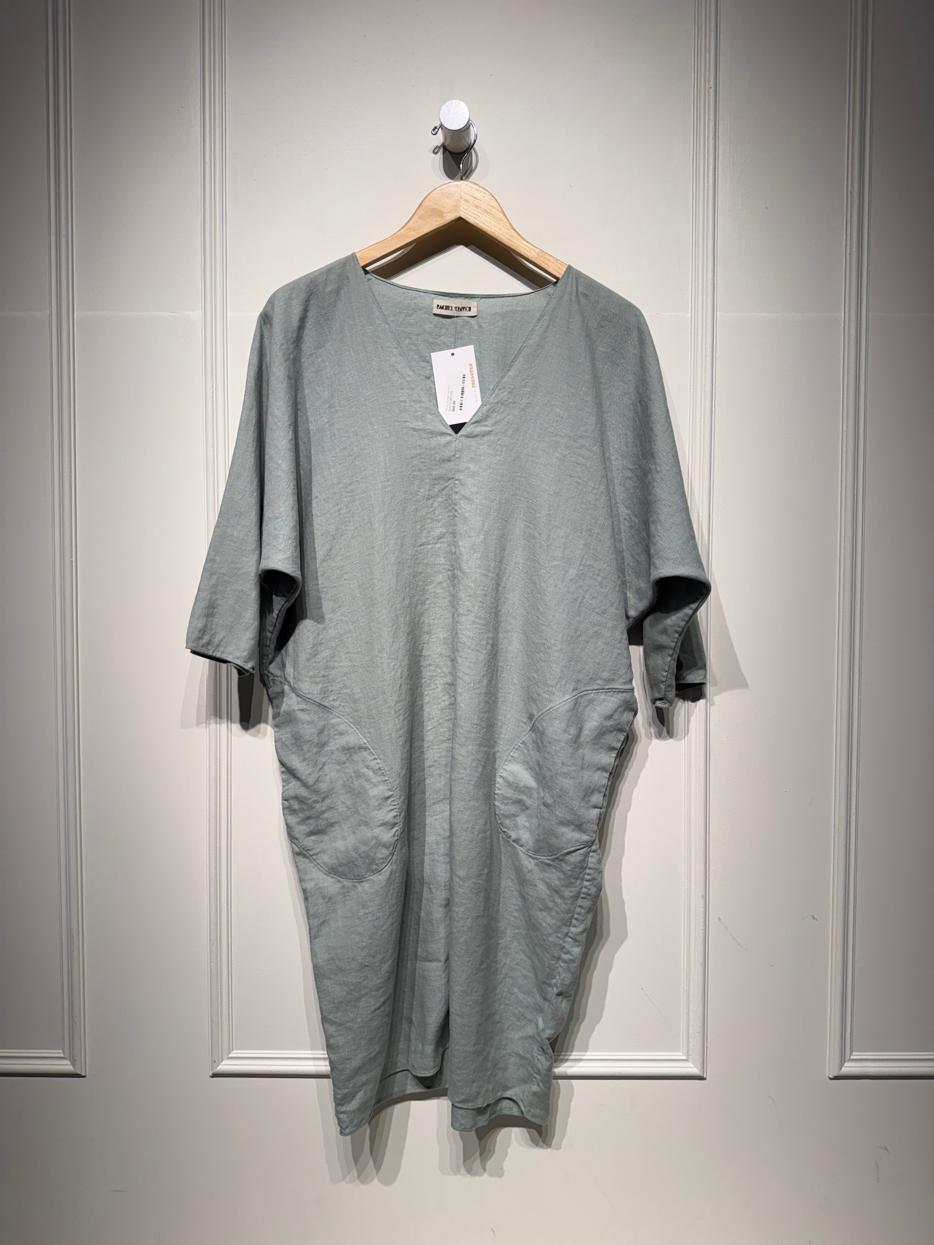 Rachel Crave Blue Linen Dress (S)