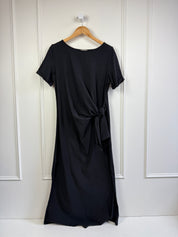Sezane Black Tie Waist Dress (L)