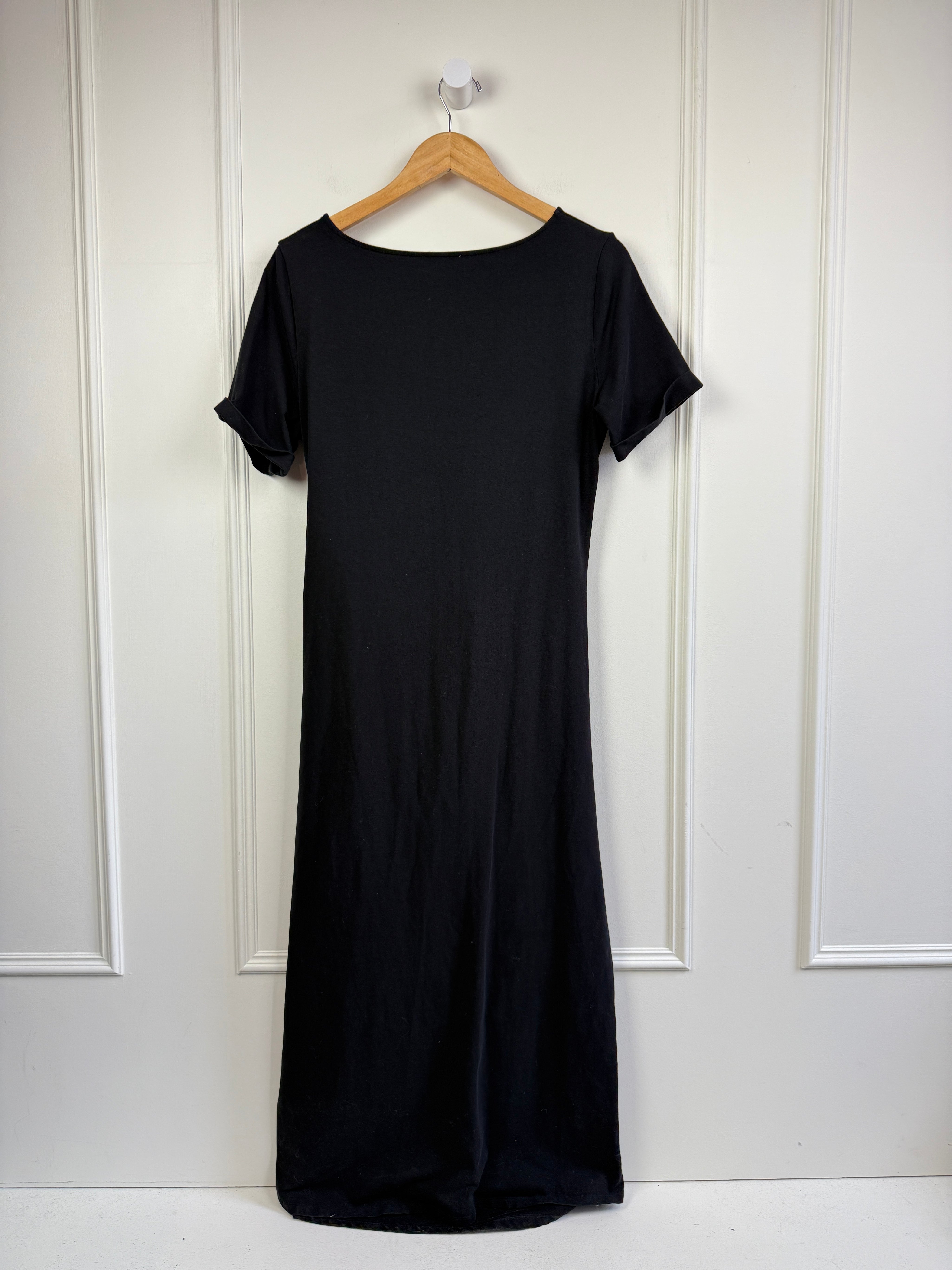 Sezane Black Tie Waist Dress (L)