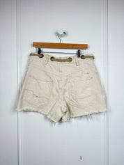 Free People Cream Shorts (M/28)