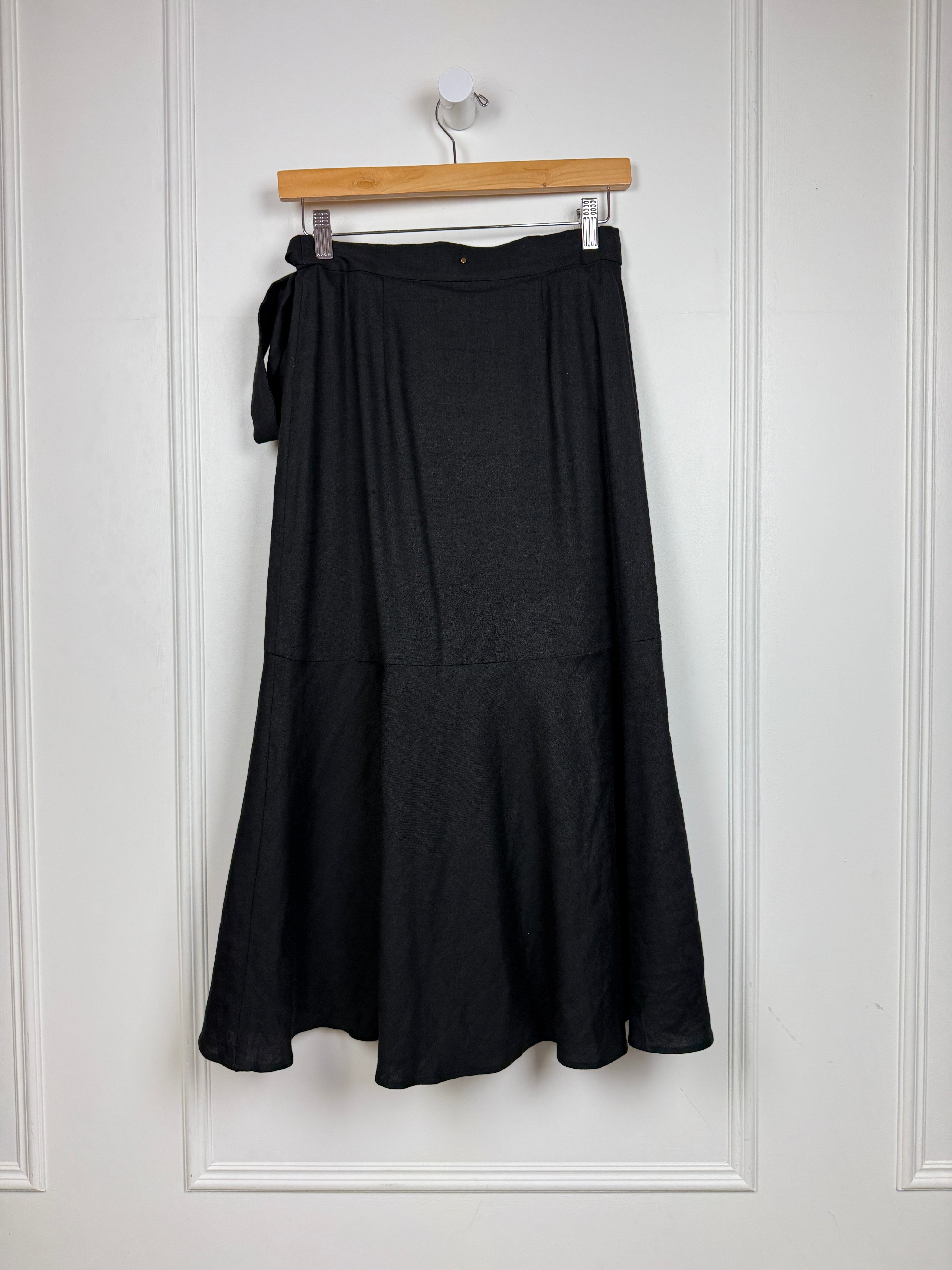 Cuyana Black Wrap Skirt (XS)