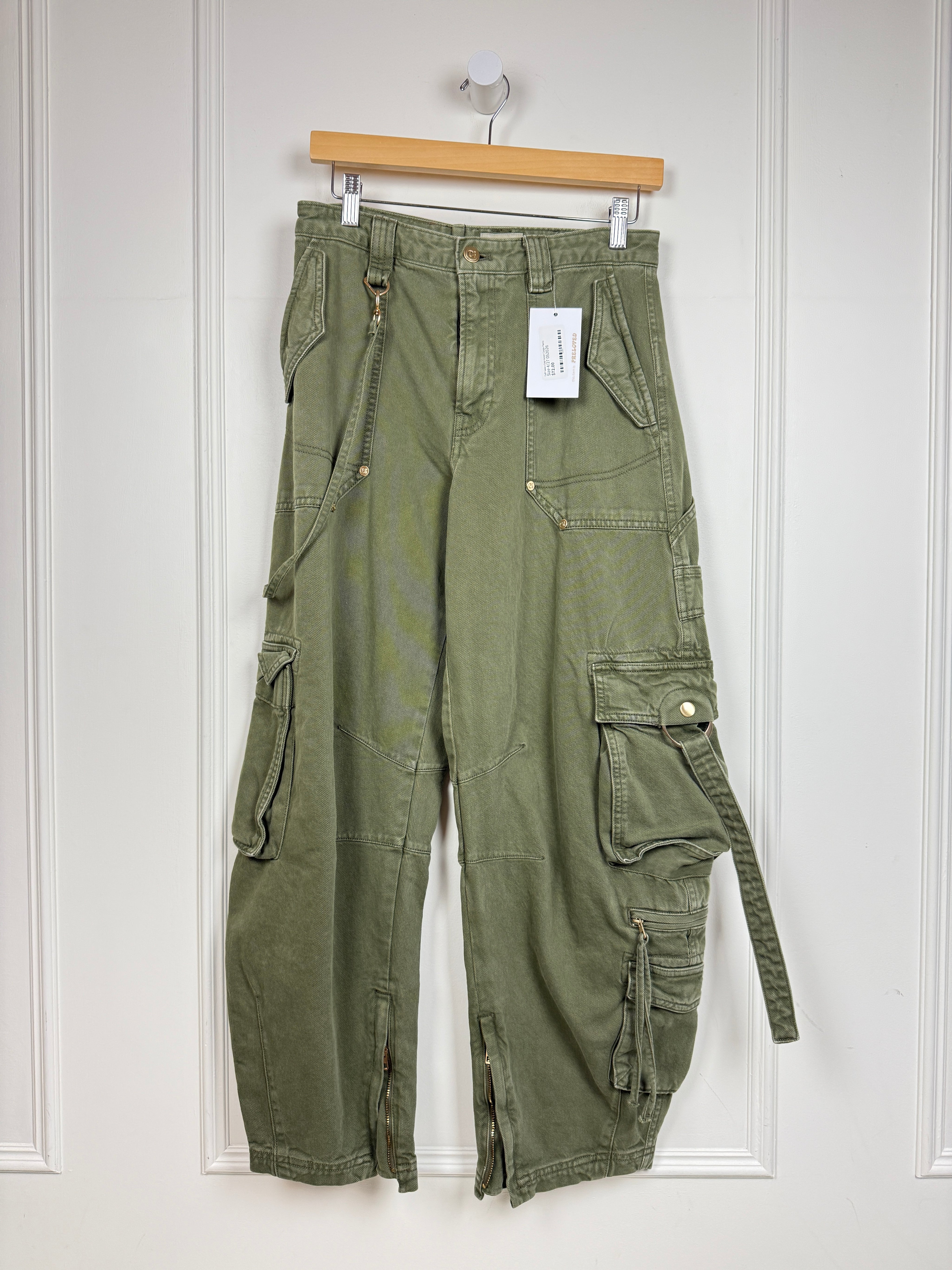 Cult Gaia x Gap Green Cargo Pants (4/27)