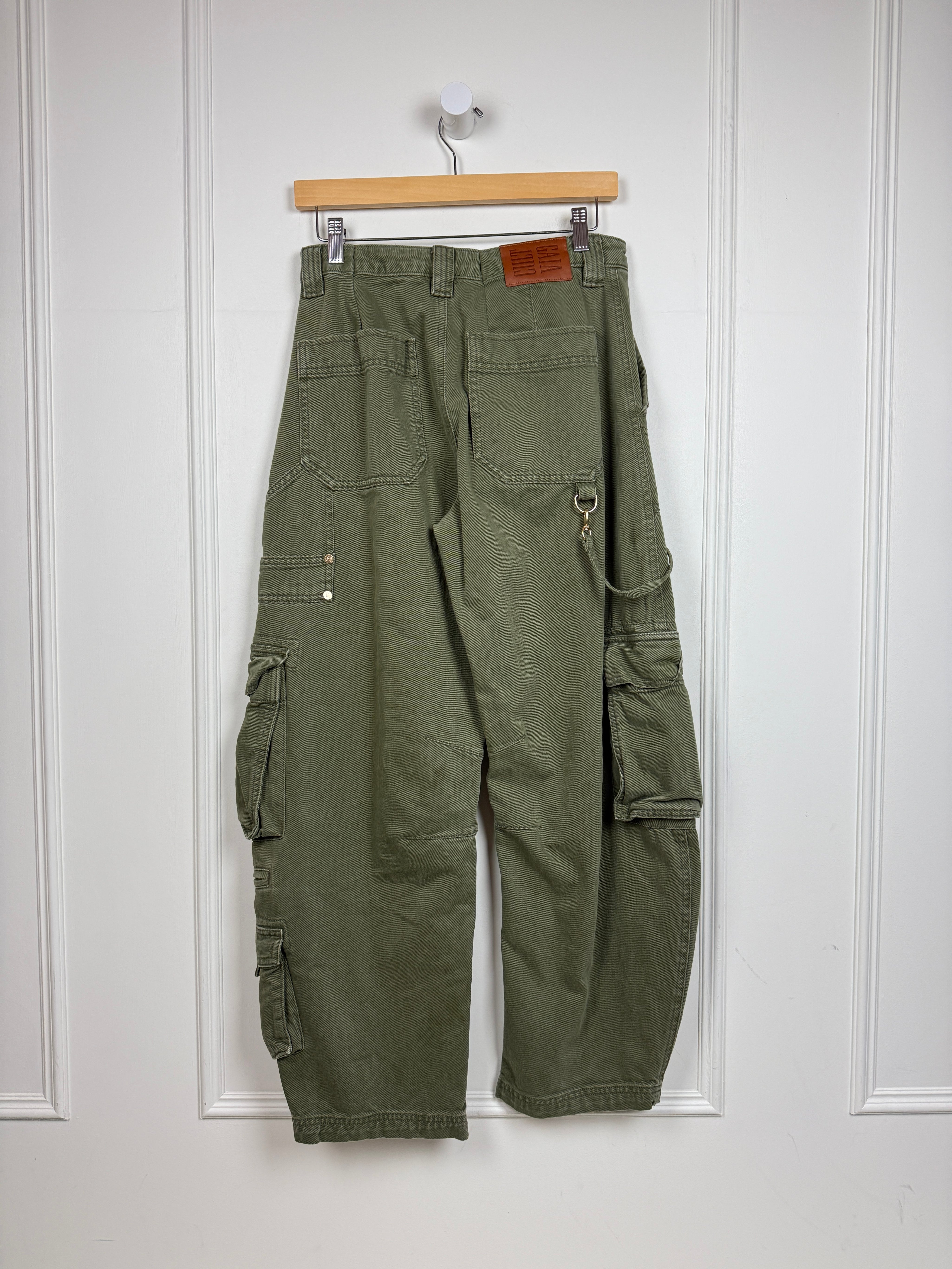 Cult Gaia x Gap Green Cargo Pants (4/27)