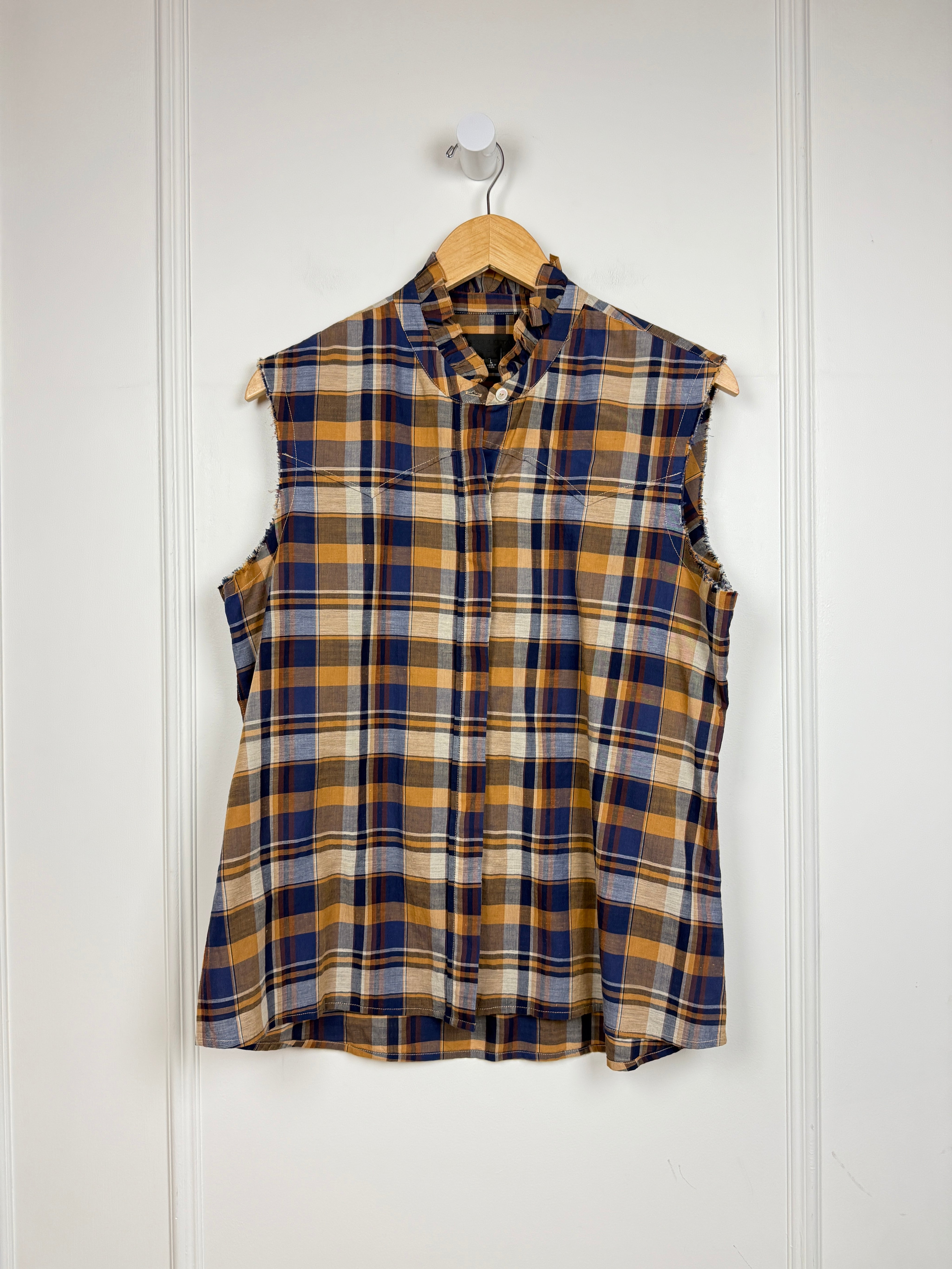 Nili Lotan Plaid Top (L)