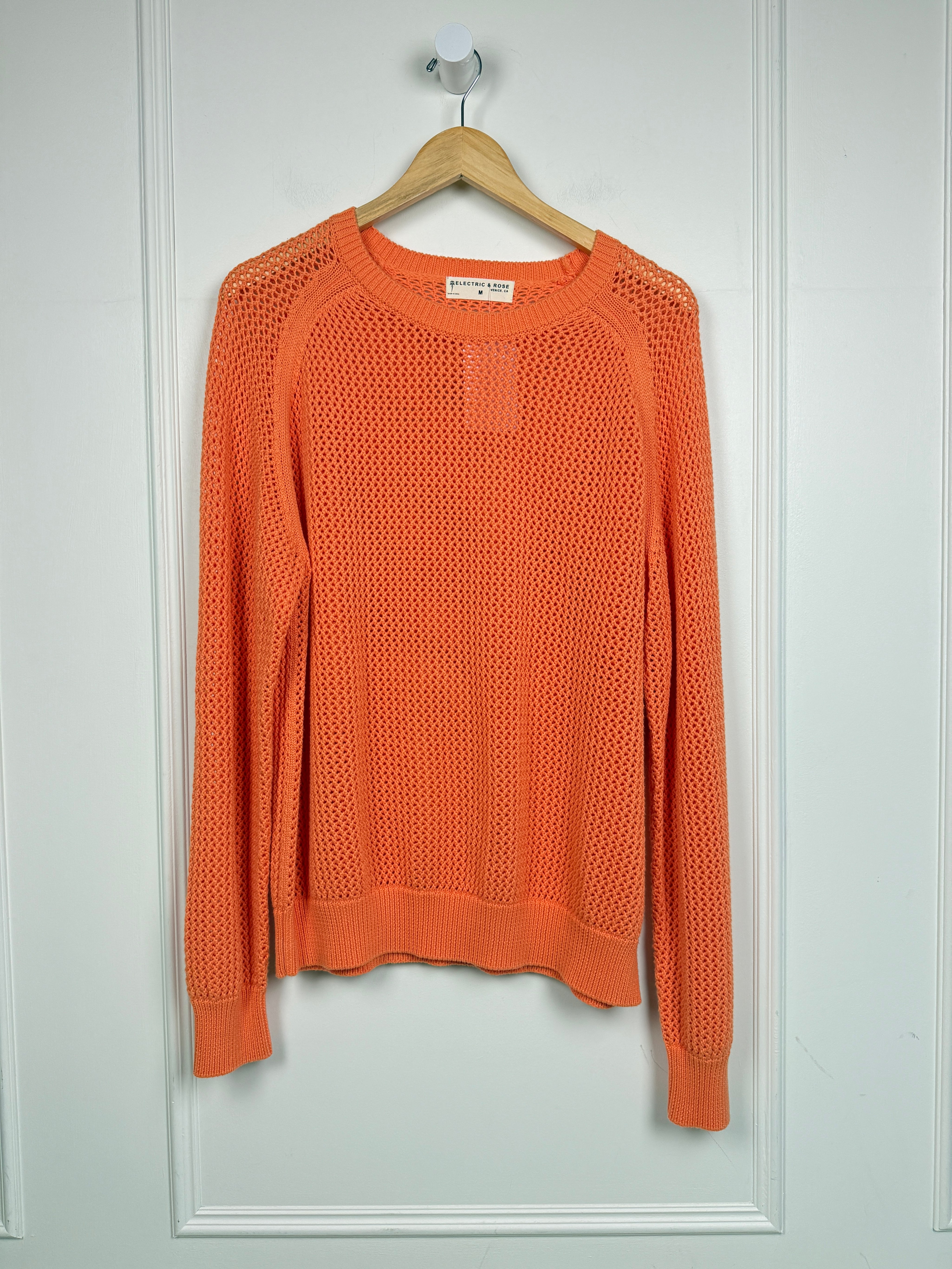 Electric & Rose Orange Knit Sweater (M)