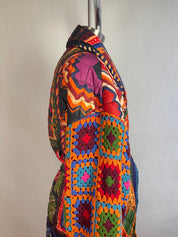 Farm Rio Patchwork Tapestry Coat (M)