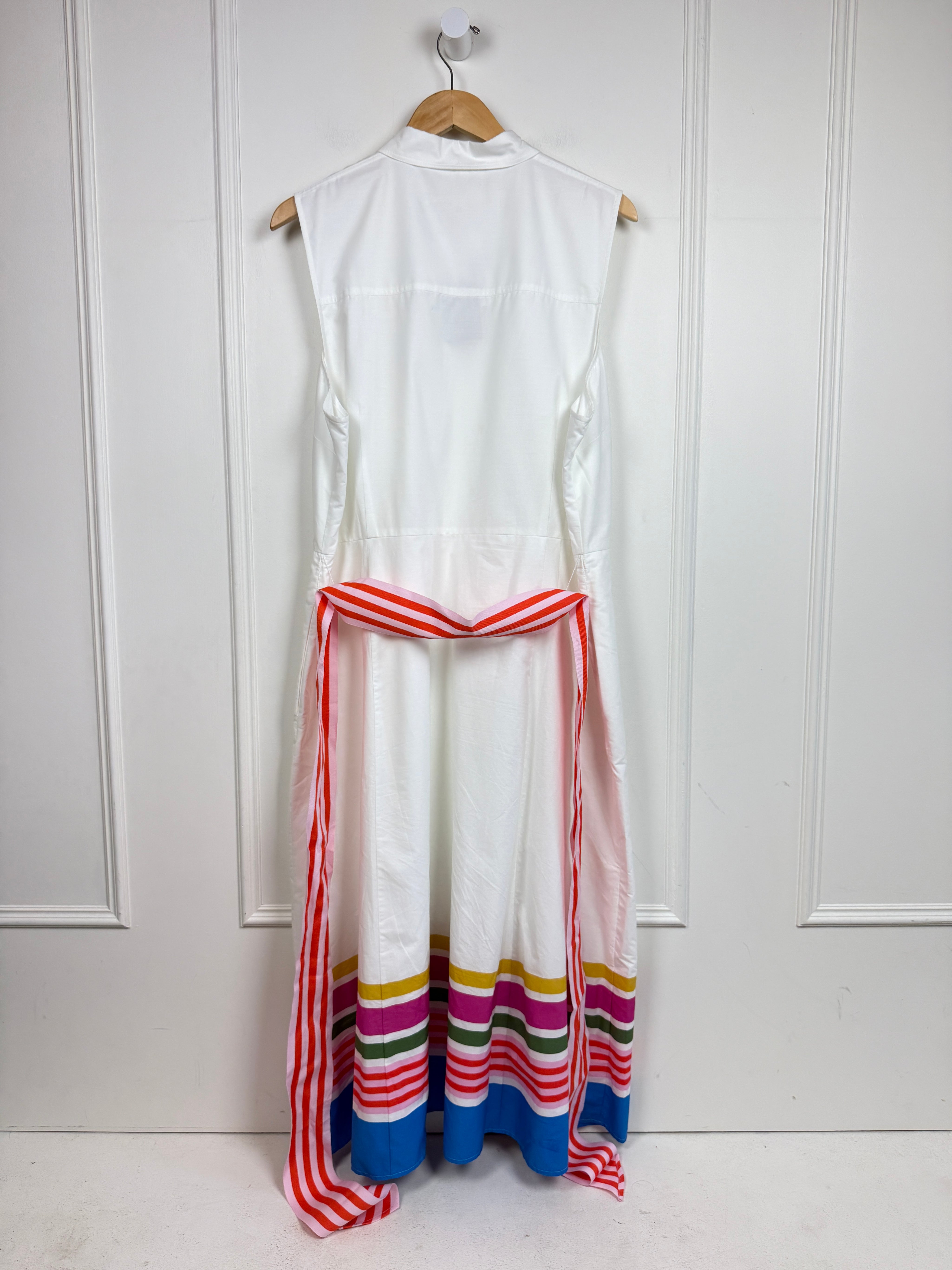 Boden White Belted Dress (3X)