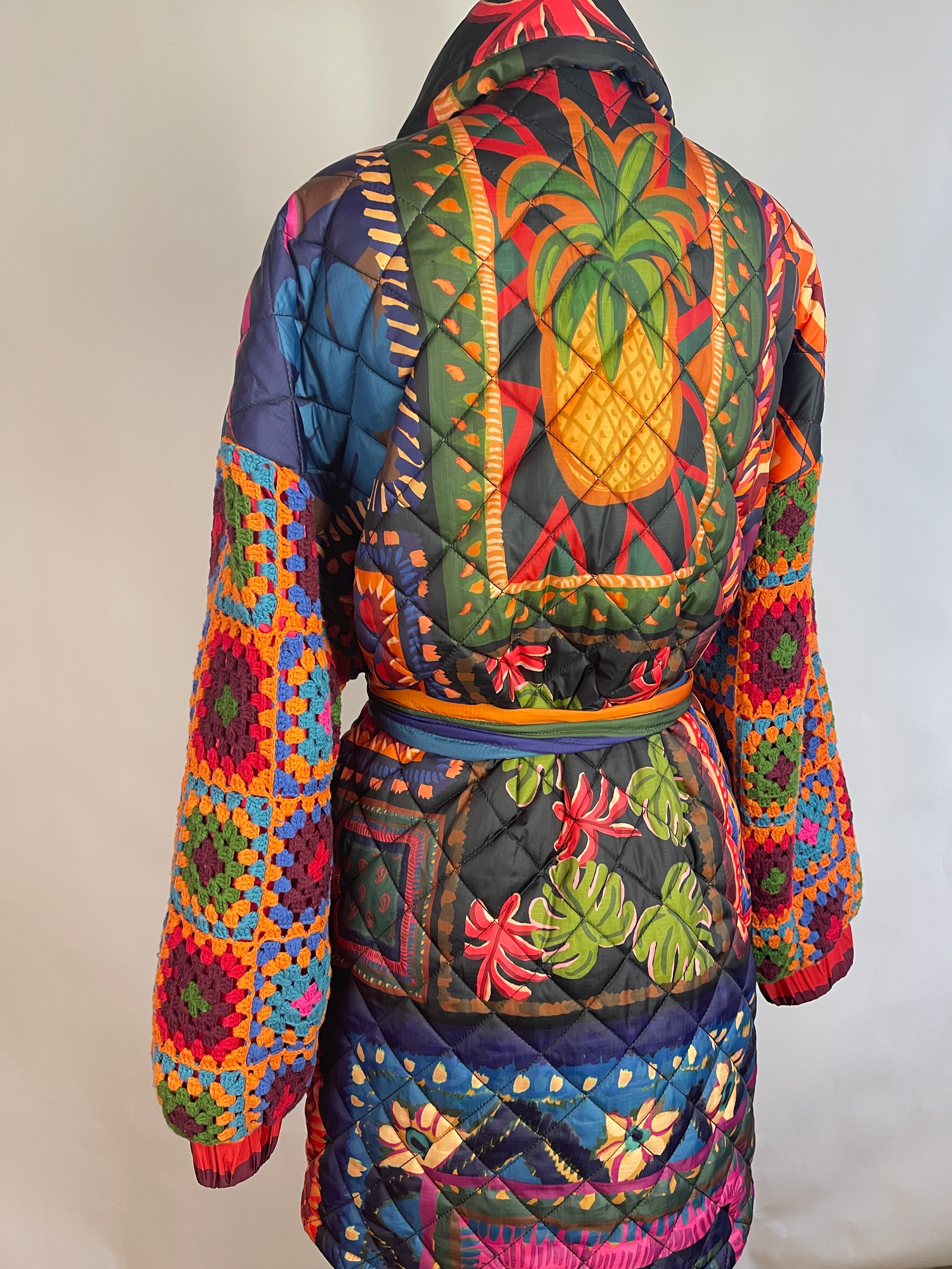 Farm Rio Patchwork Tapestry Coat (M)