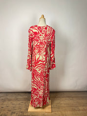 H&M Red Pattern Dress (M/L)