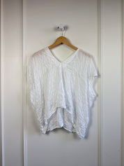 Atelier Delphine White Crinkle Top (S)
