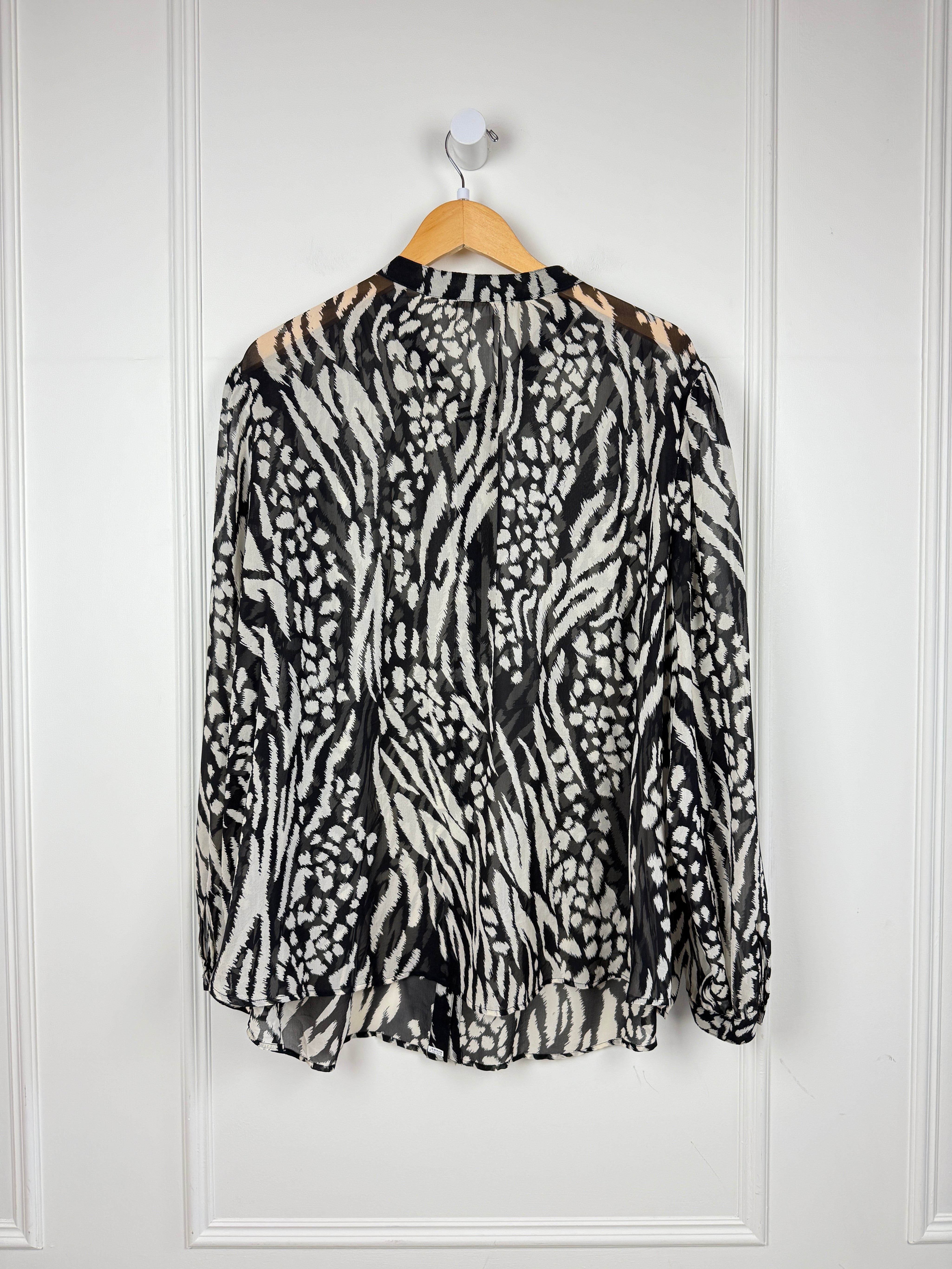 Veronica Beard Sheer Button Up (3X)