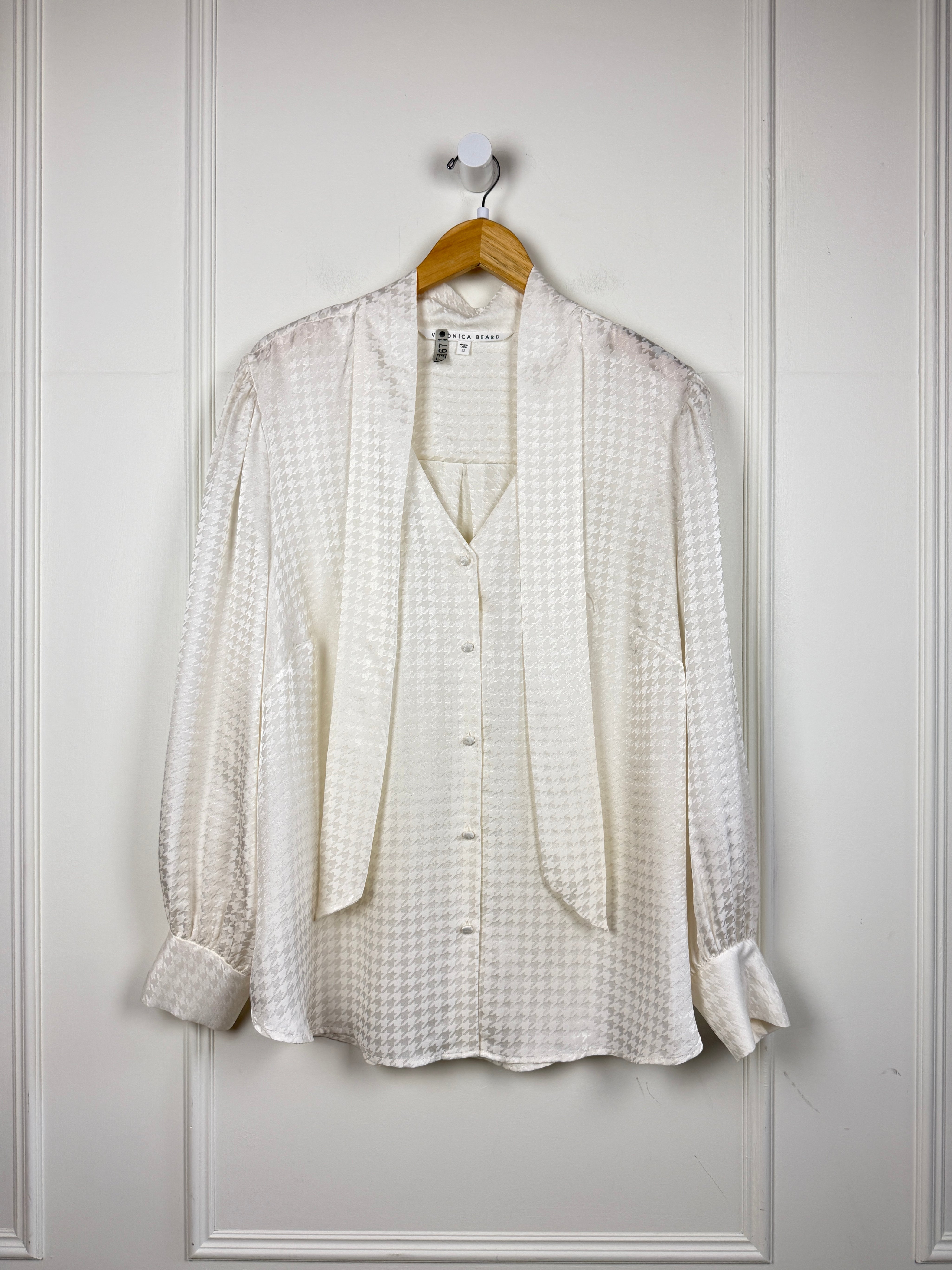 Veronica Beard White Button Up Blouse (3X/22)