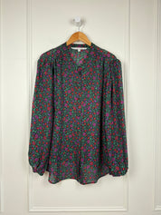 Veronica Beard Floral Button Up Blouse (22/3X)