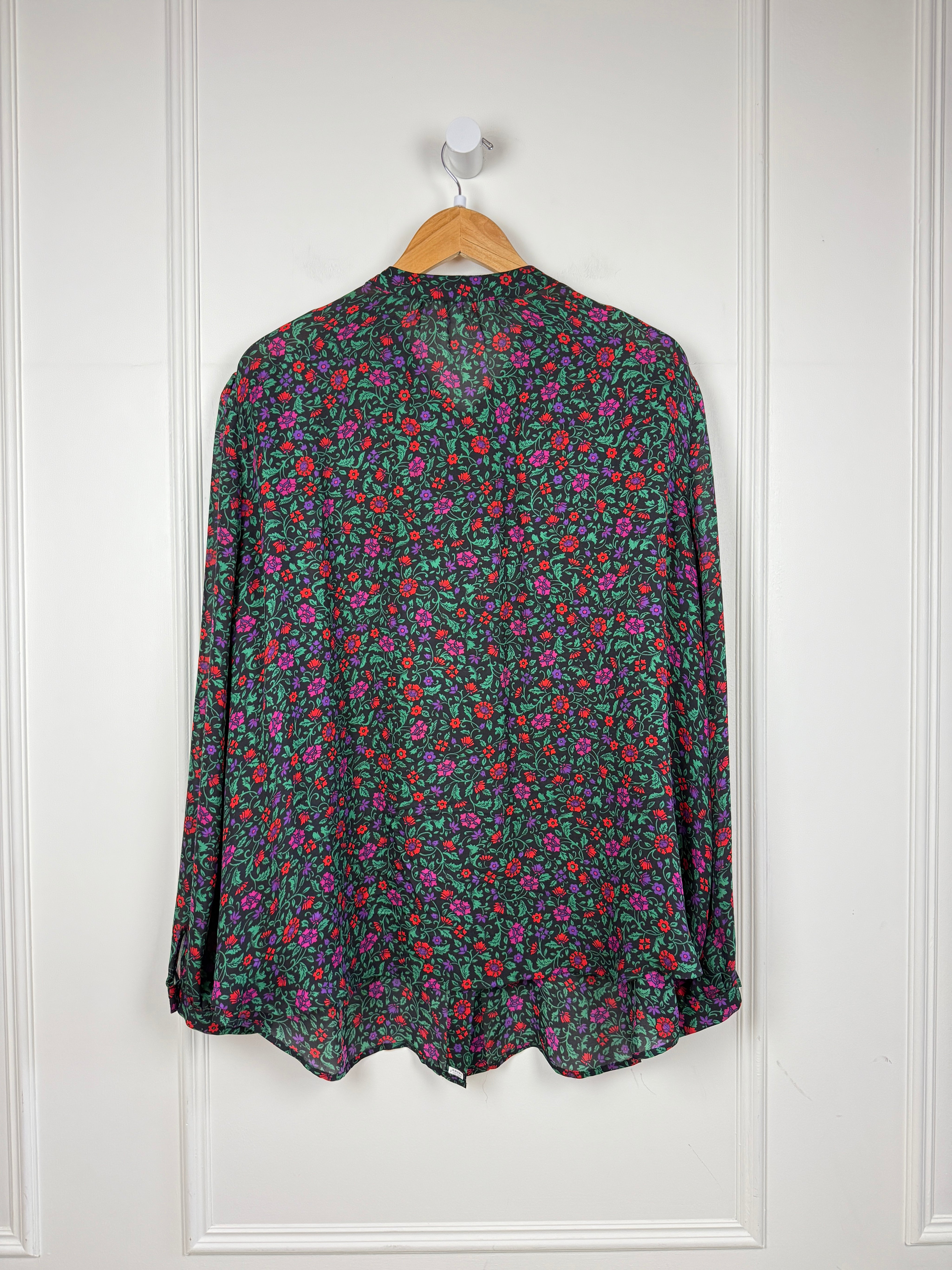 Veronica Beard Floral Button Up Blouse (22/3X)