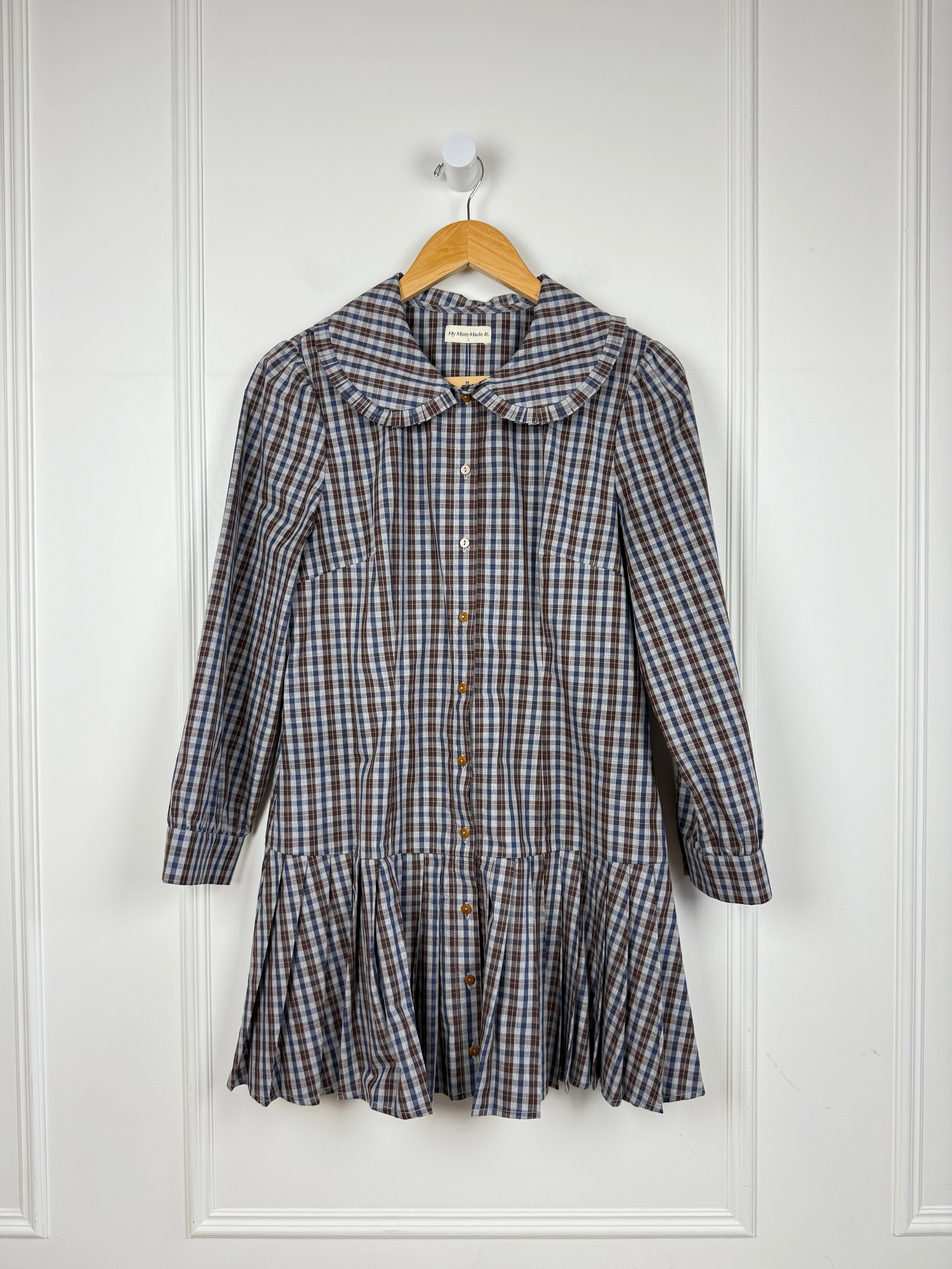 My Mum Made It Plaid Dress (L)
