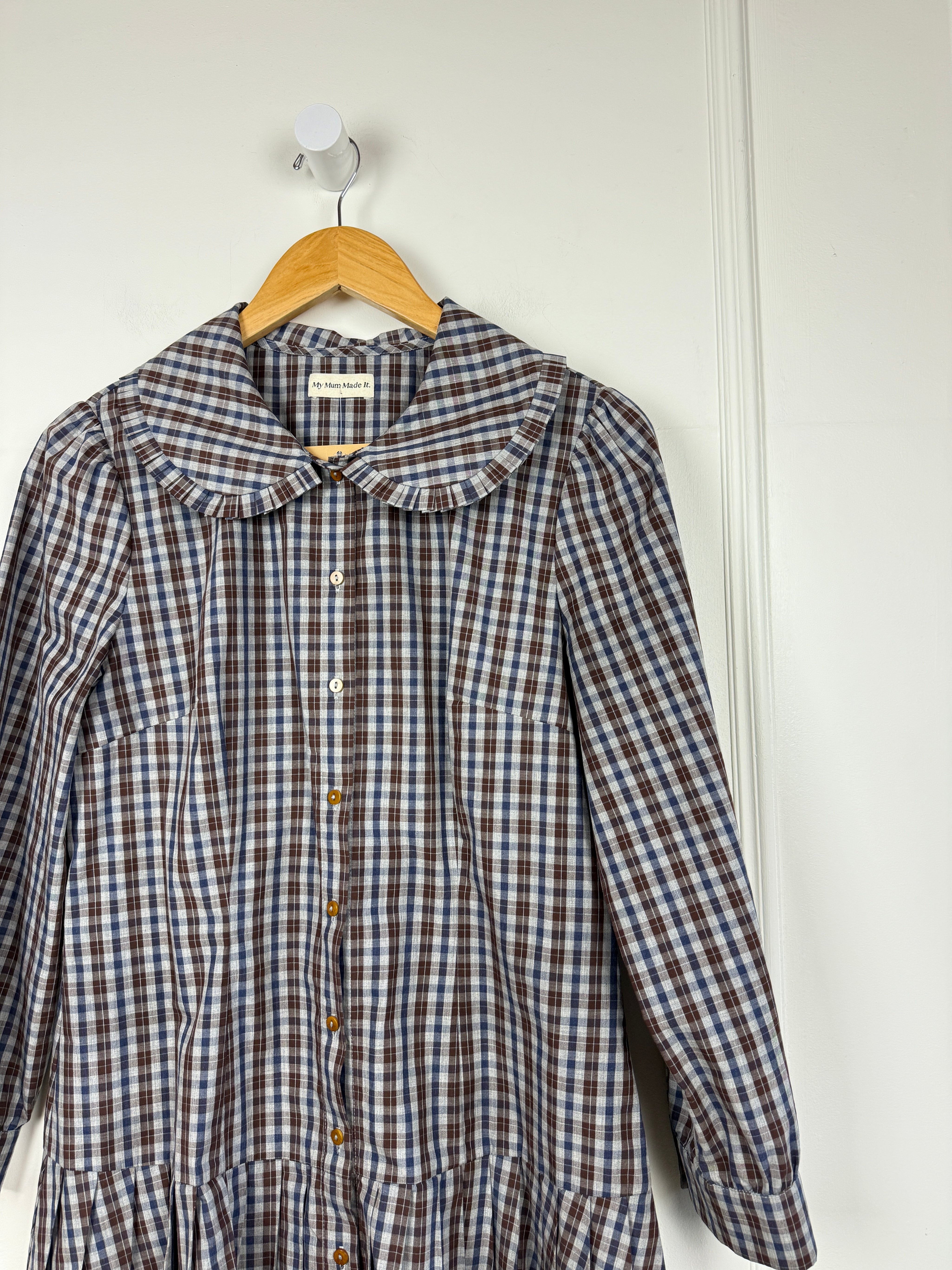 My Mum Made It Plaid Dress (L)