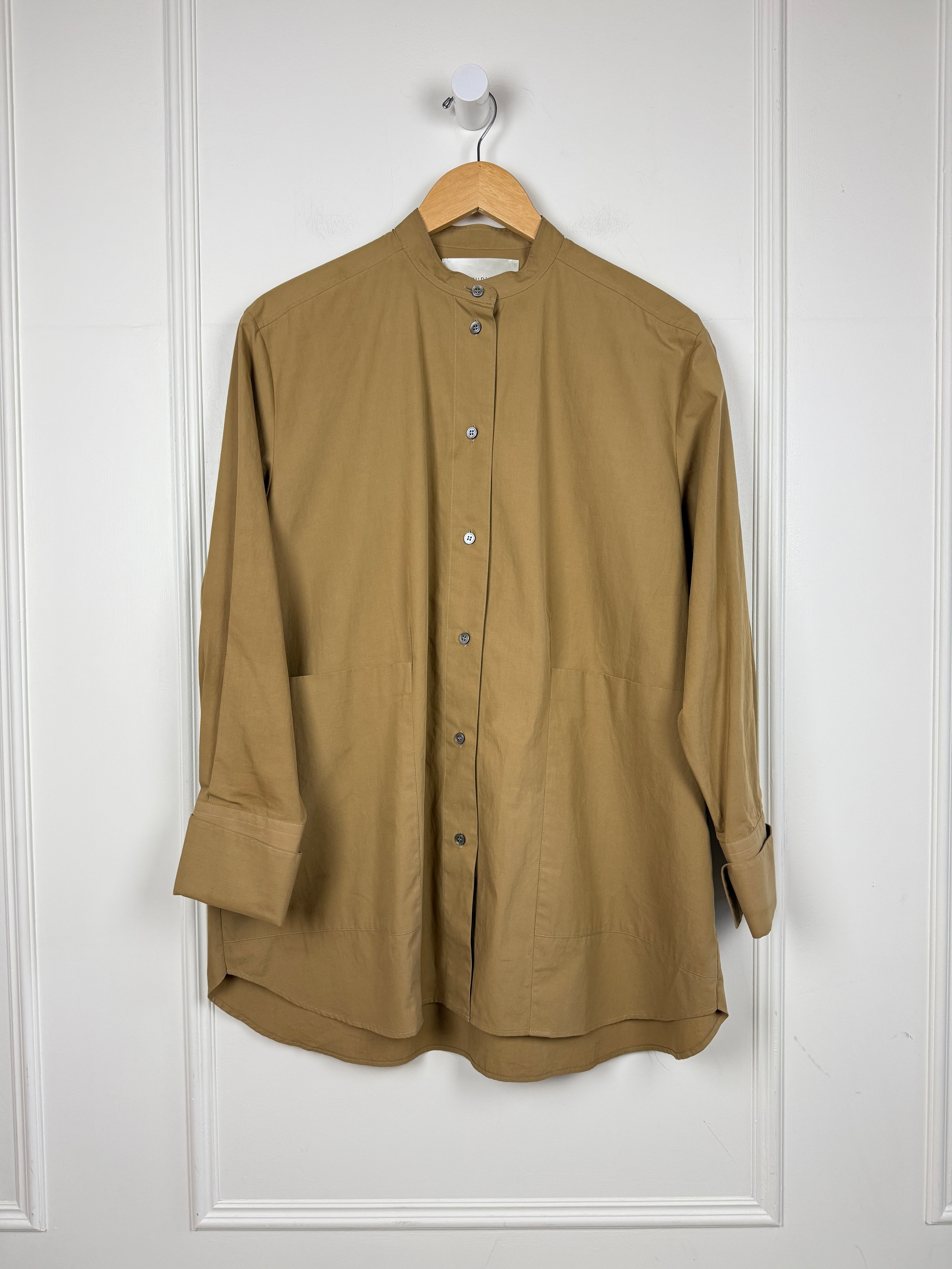 Studio Nicholson Tan Poplin Top (0/S)