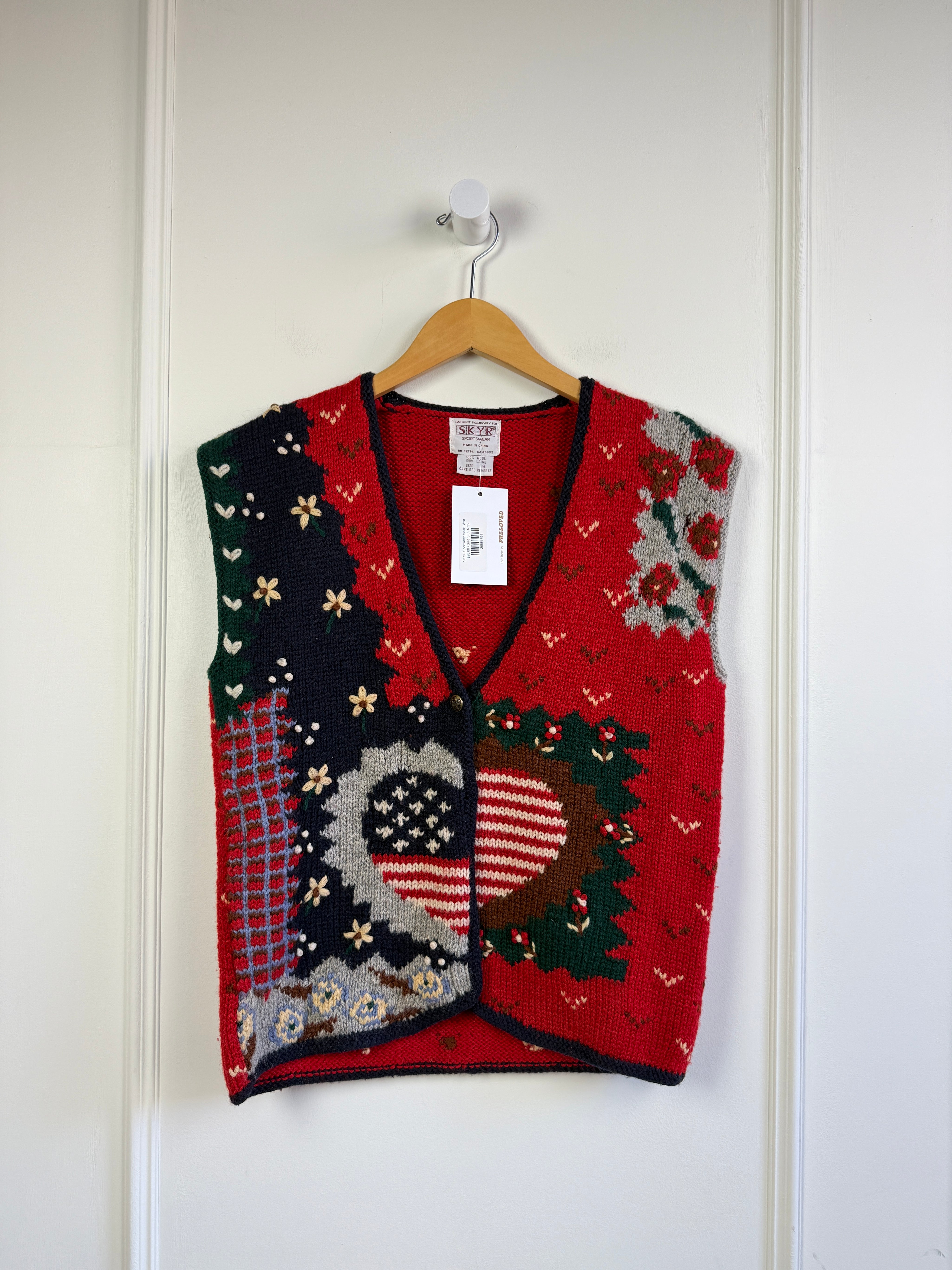 Vintage SKYR Sportswear Heart Vest (S)