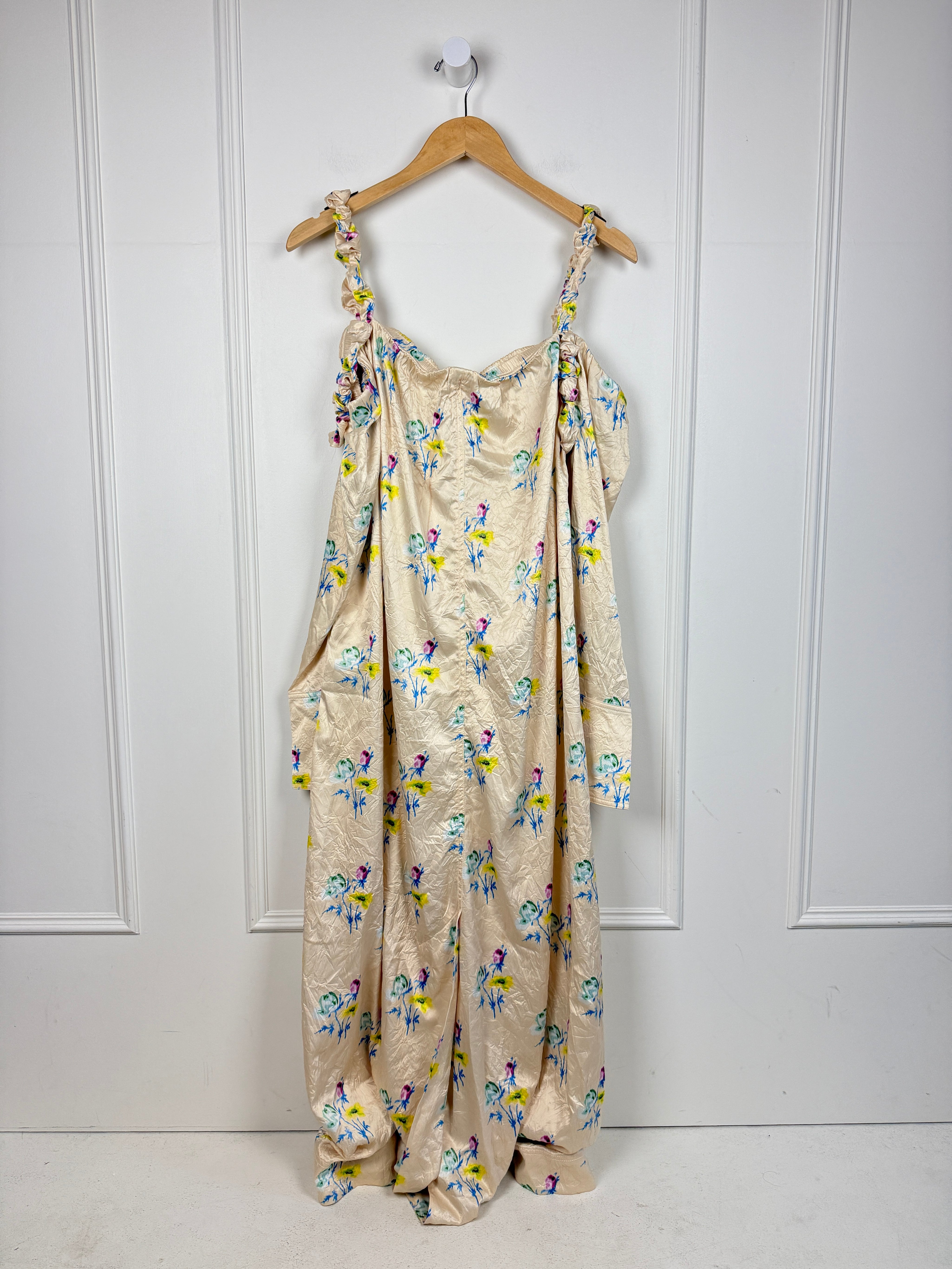 Ganni Cold Shoulder Maxi Dress (L/44)