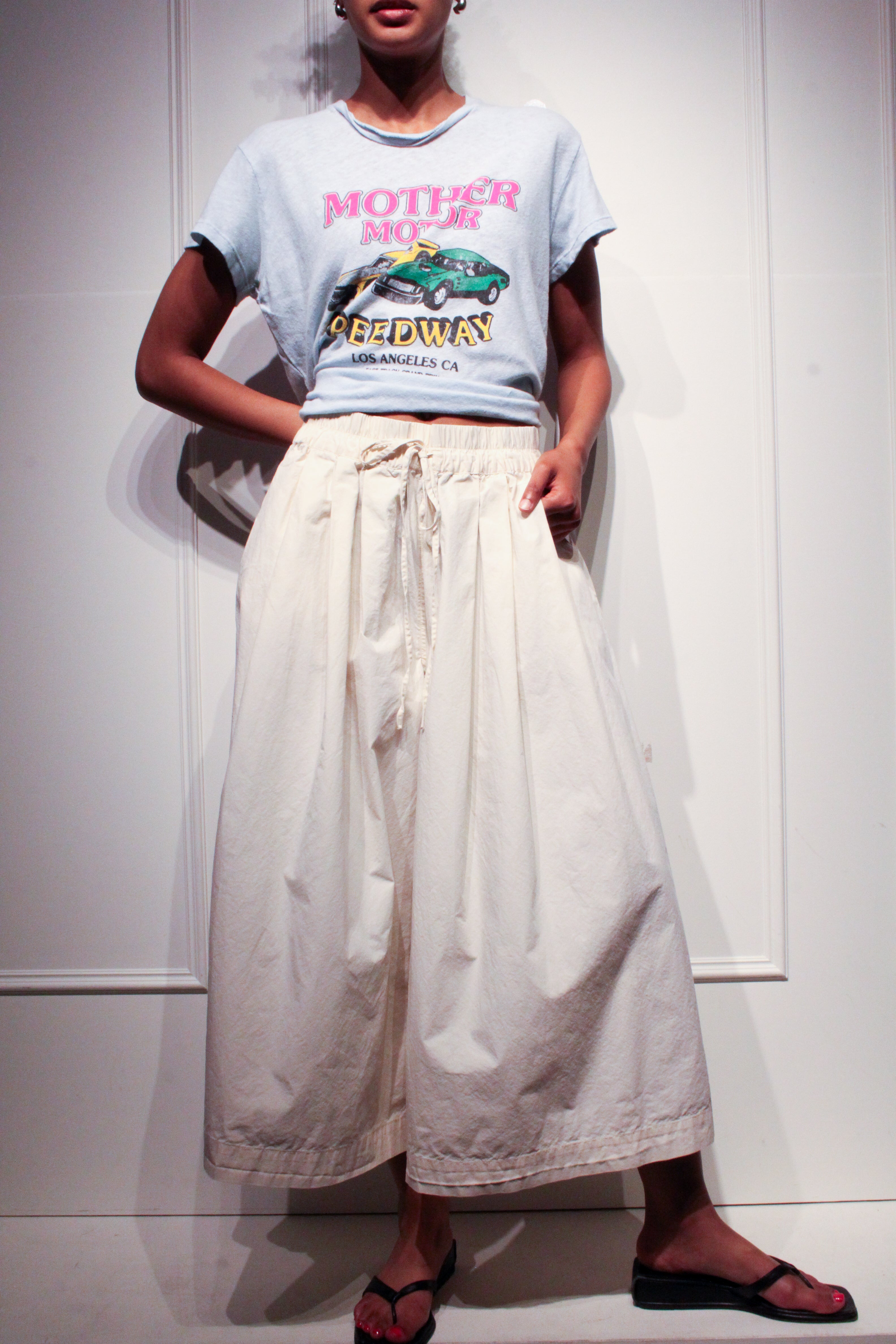 Psophia Cream Wide Leg Culotte (L/42)