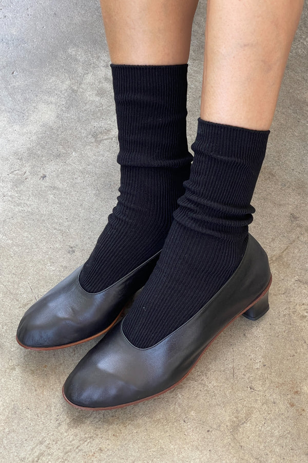 Le Bon Shoppe - Crisp Step Socks | Black