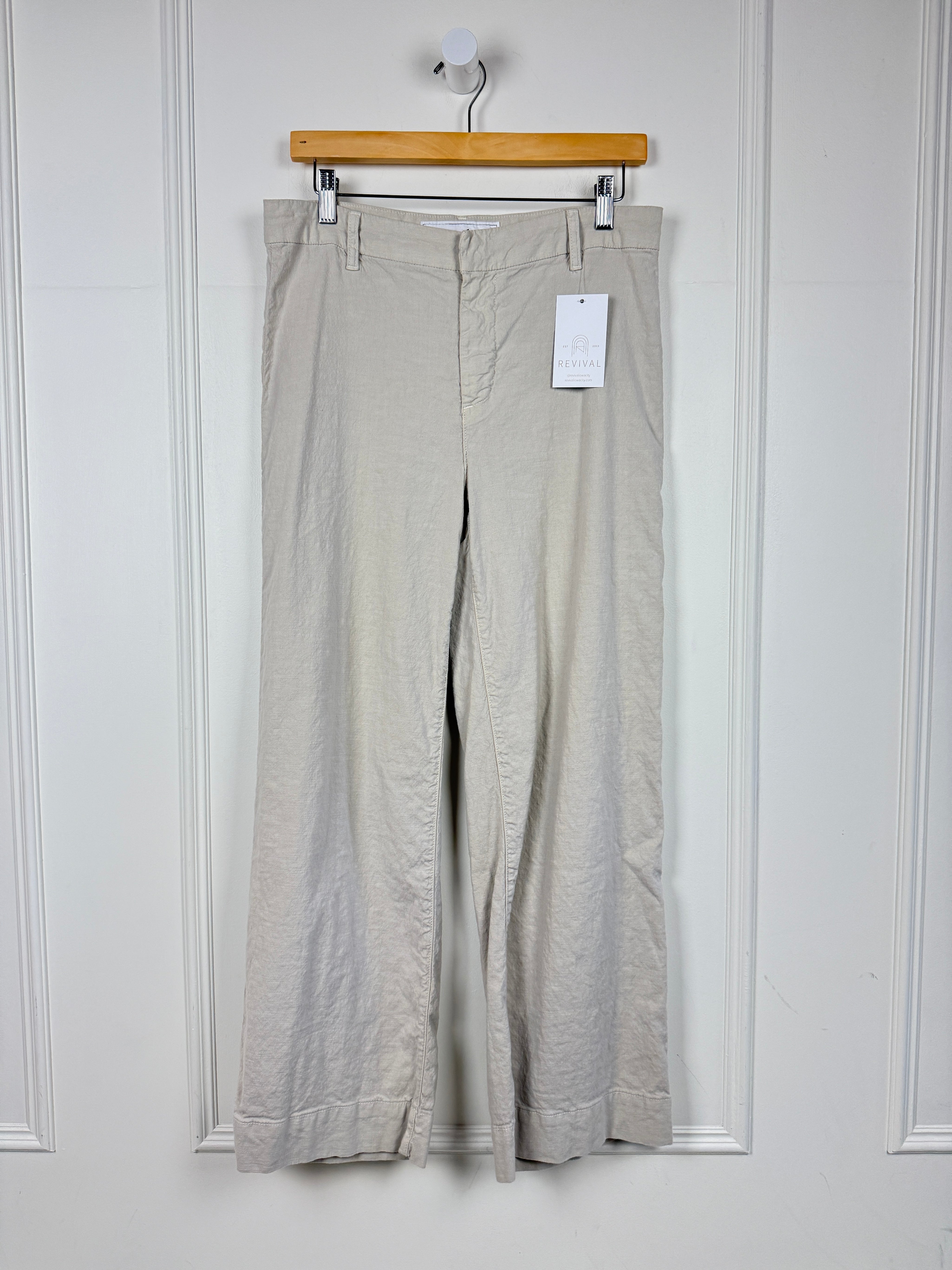 Frank & Eileen Khaki Cotton/Flax Pants (6/28)