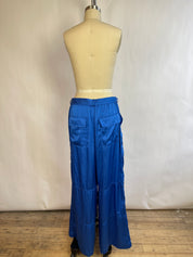 Hutch Blue Satin Pants (M)