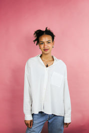 Nico White Button Down (L)