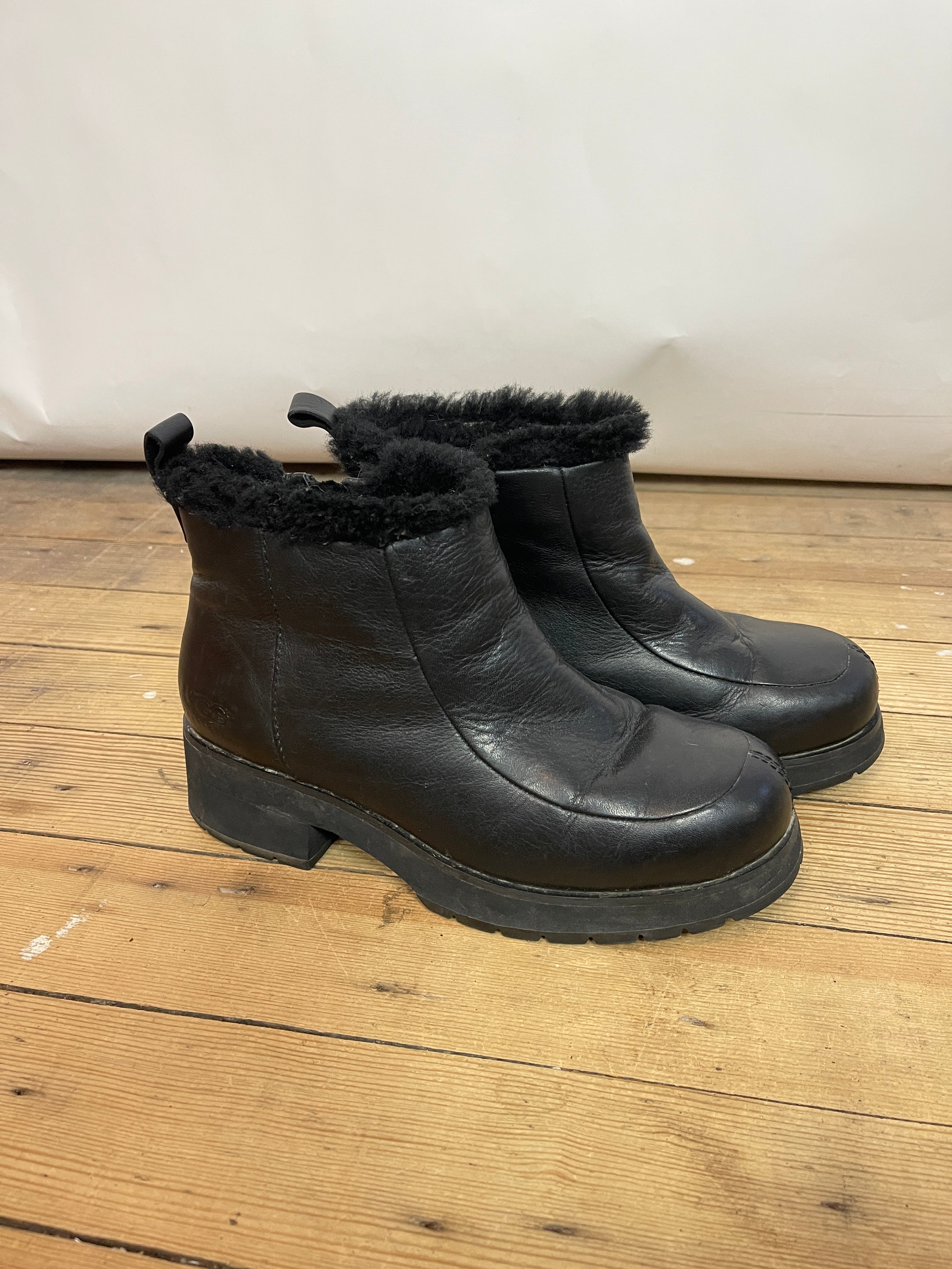 Ugg Black Shearling Lined Boots (9)