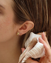 Mod+Jo -   Sawyer Shell Huggies | Gold