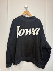 Iowa Black Mock Sweatshirt