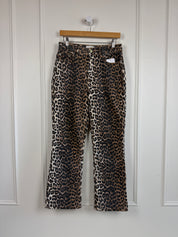 Ganni Betzy Cropped Cheetah Pants (4/27)