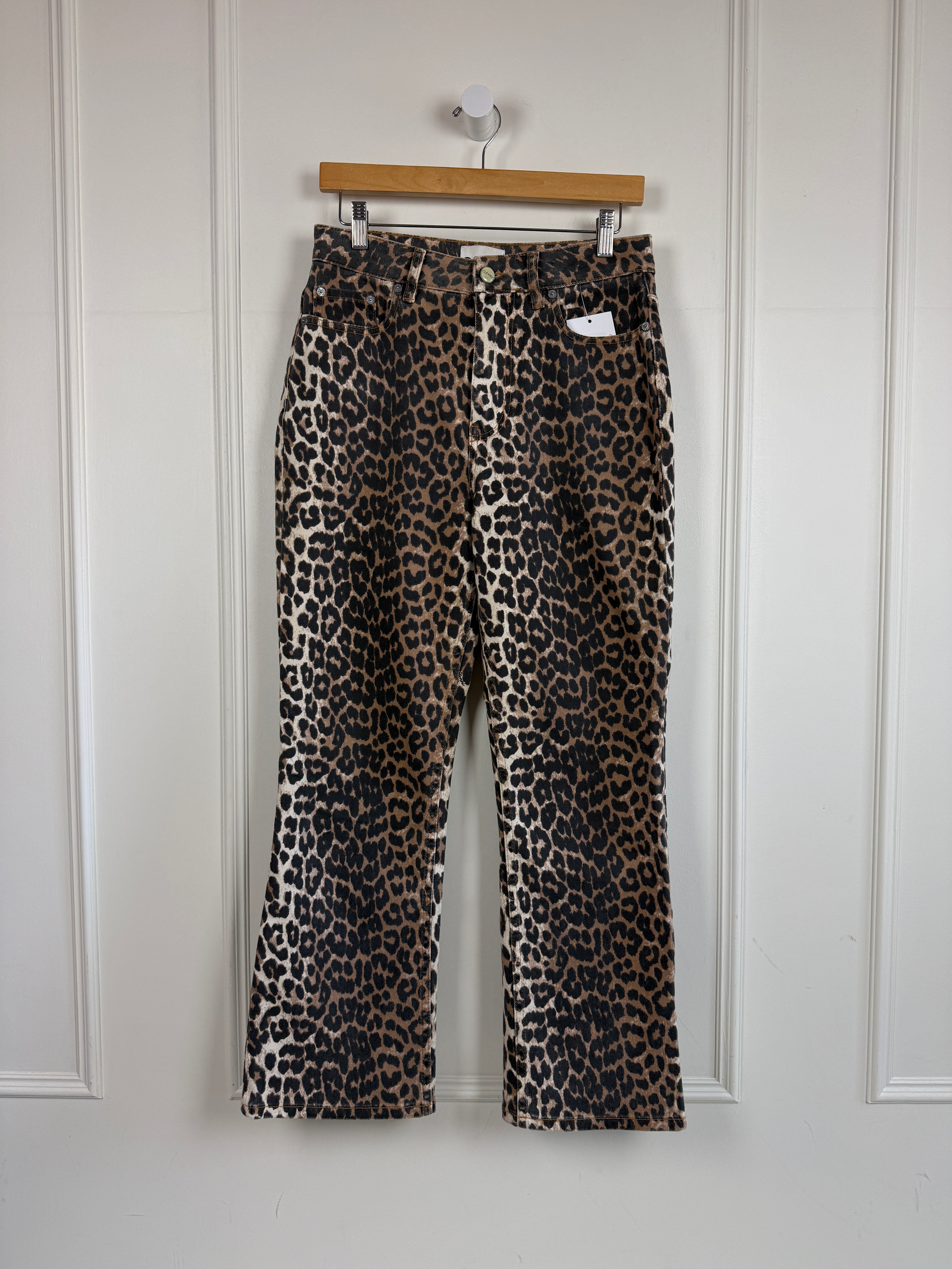 Ganni Betzy Cropped Cheetah Pants (4/27)