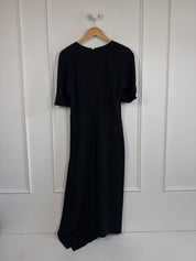 Victoria Beckham Black Midi Dress (10/L)