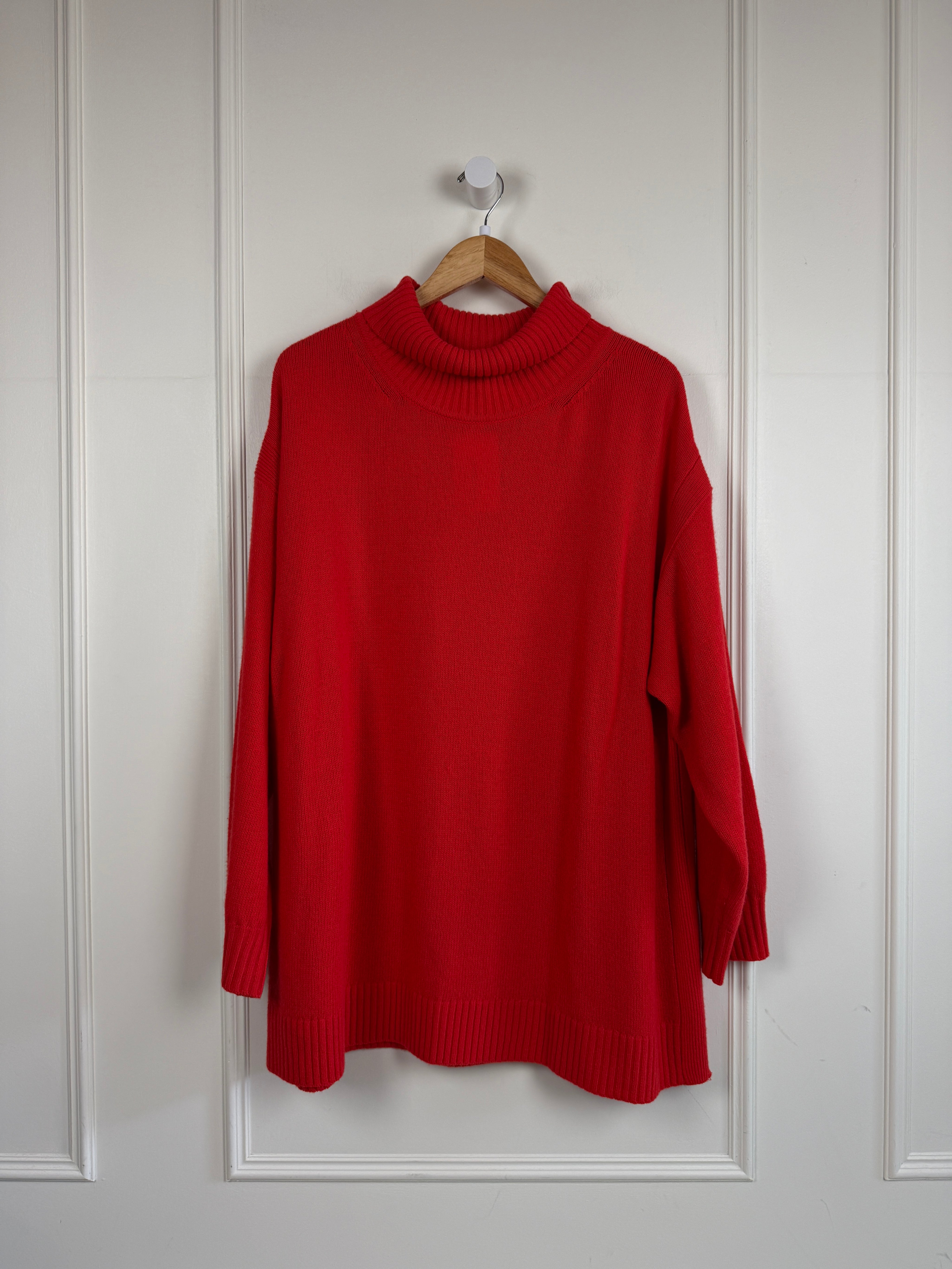 Apiece Apart Red Wool/Cashmere Sweater (2X)