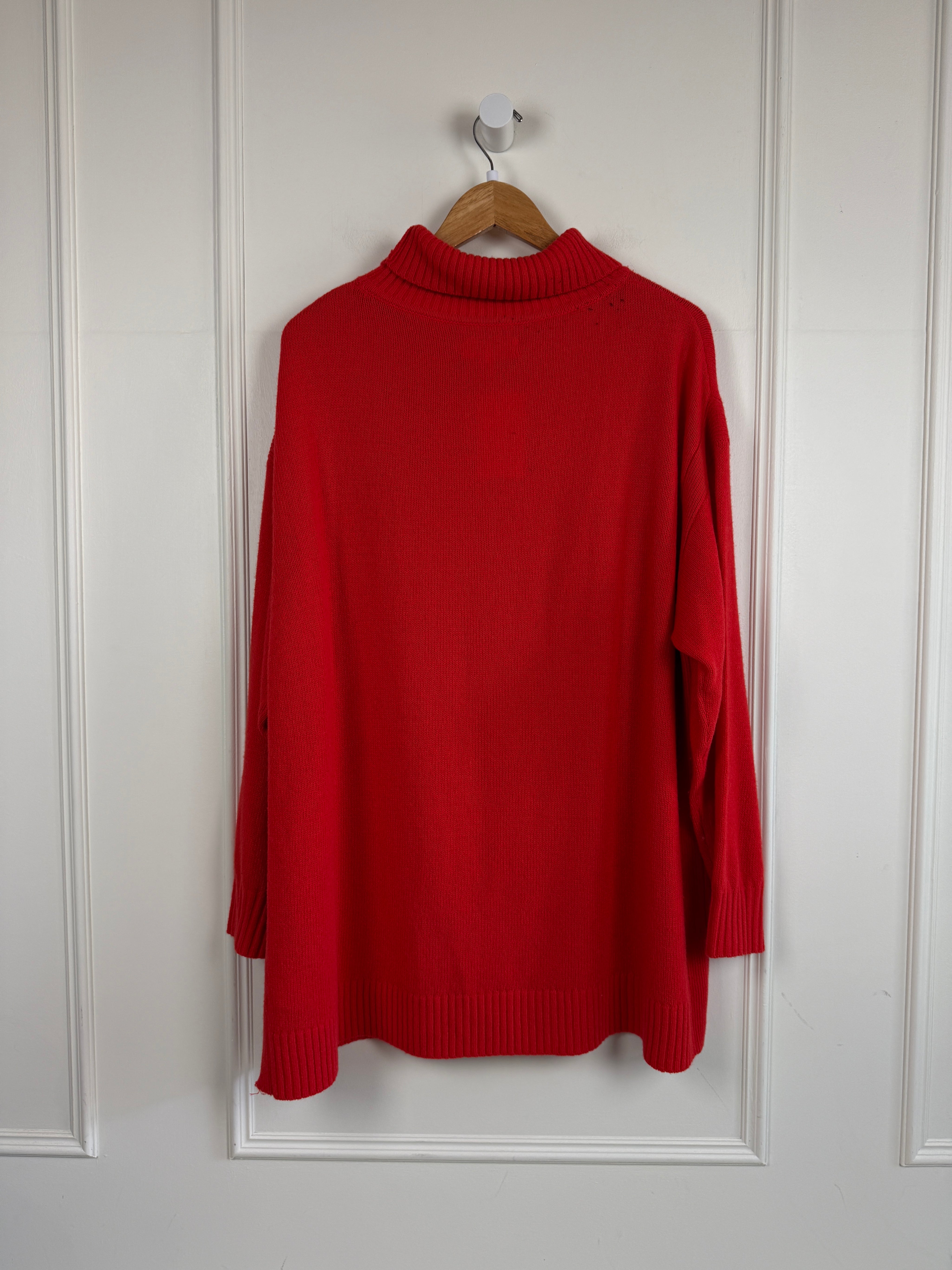 Apiece Apart Red Wool/Cashmere Sweater (2X)
